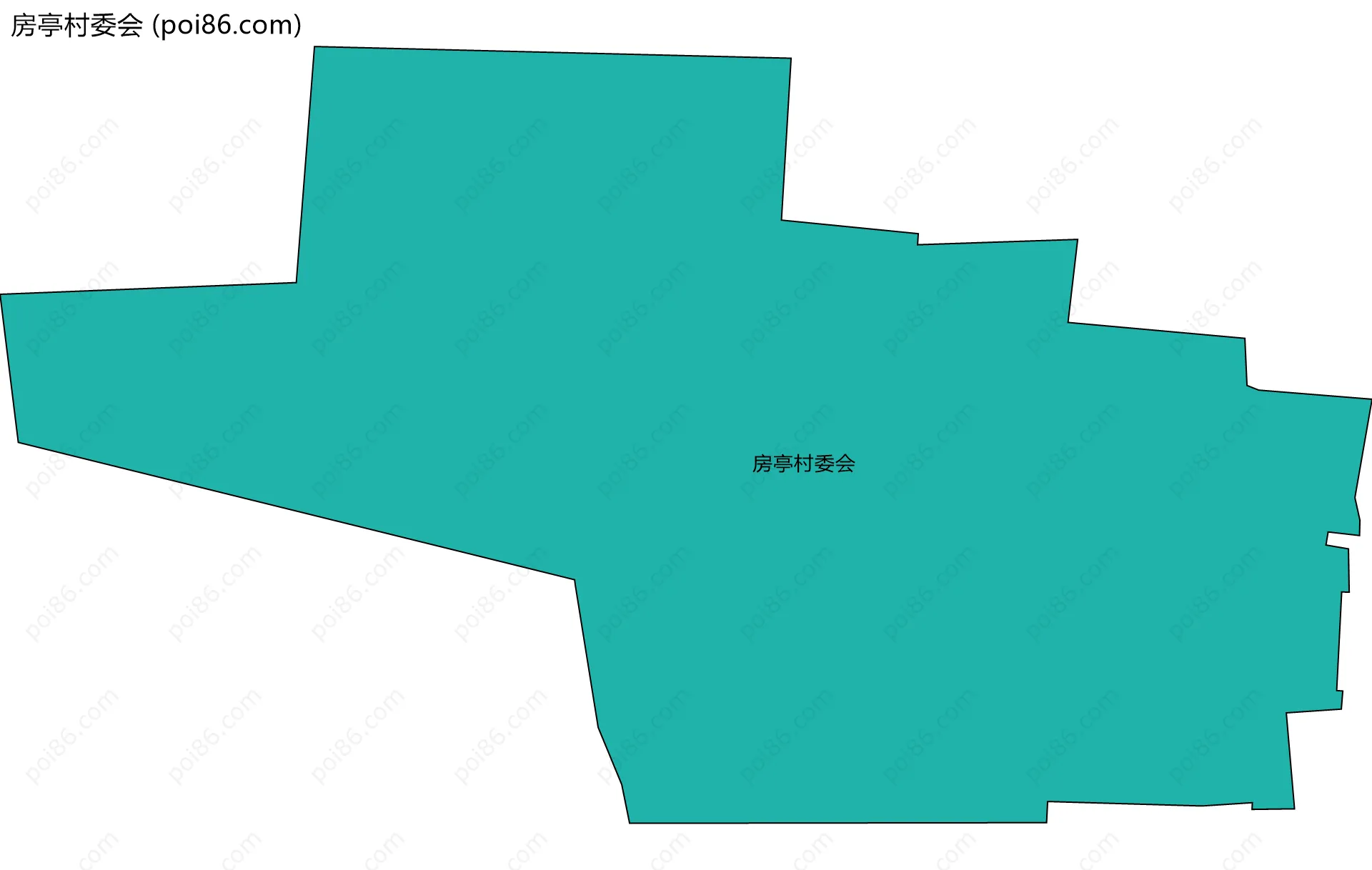 房亭村委会边界地图