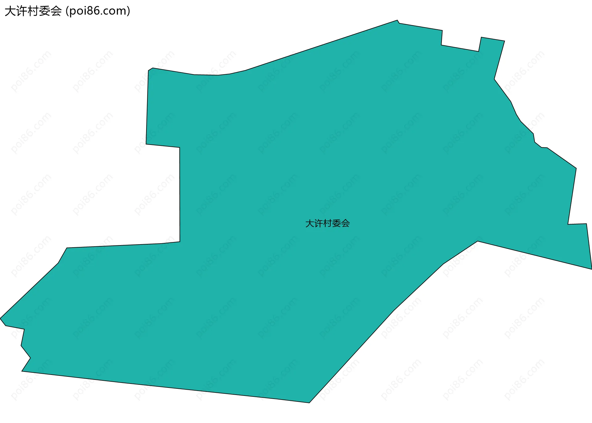 大许村委会边界地图