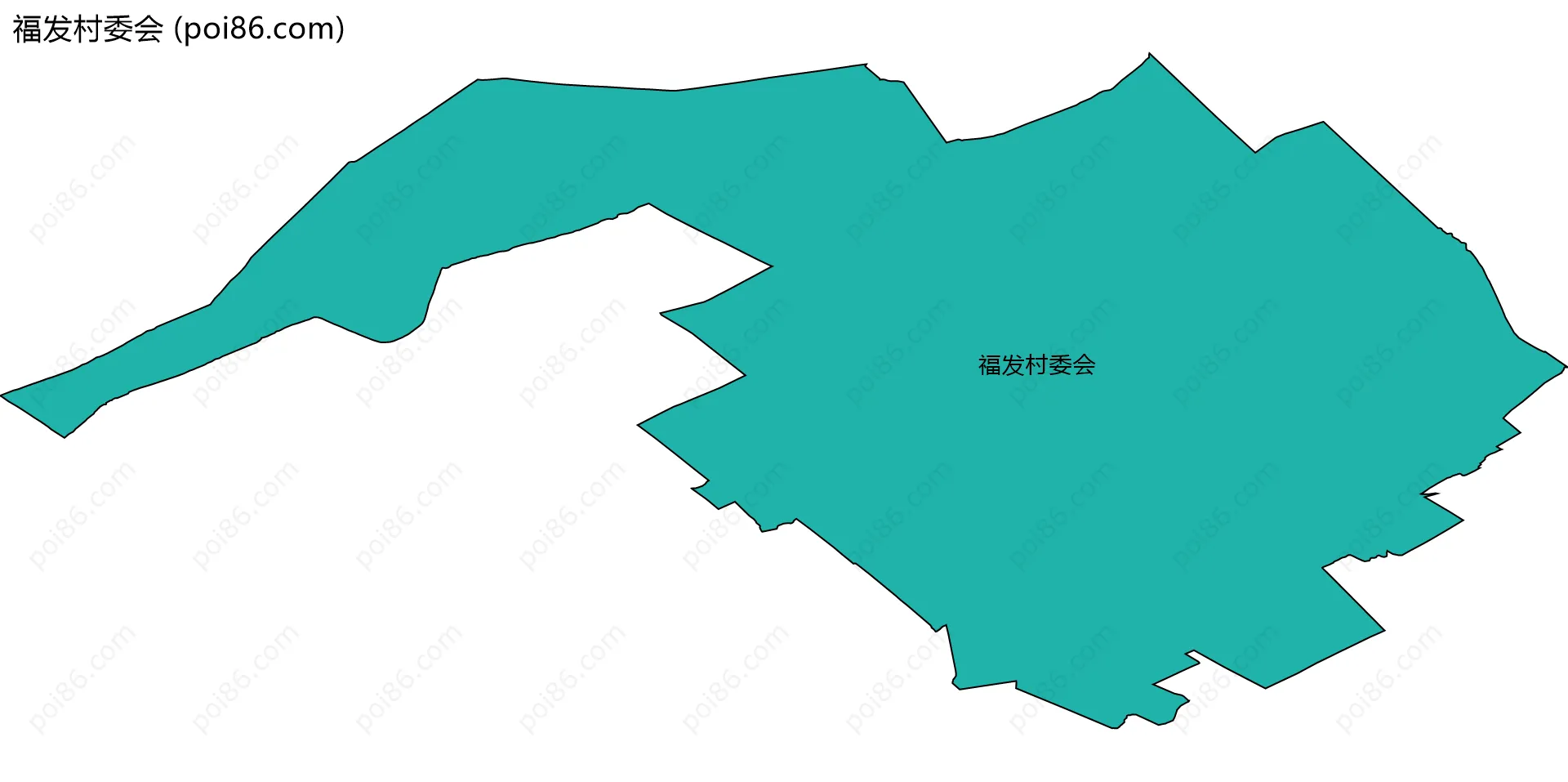 福发村委会边界地图