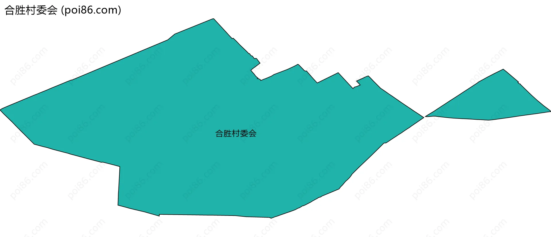 合胜村委会边界地图