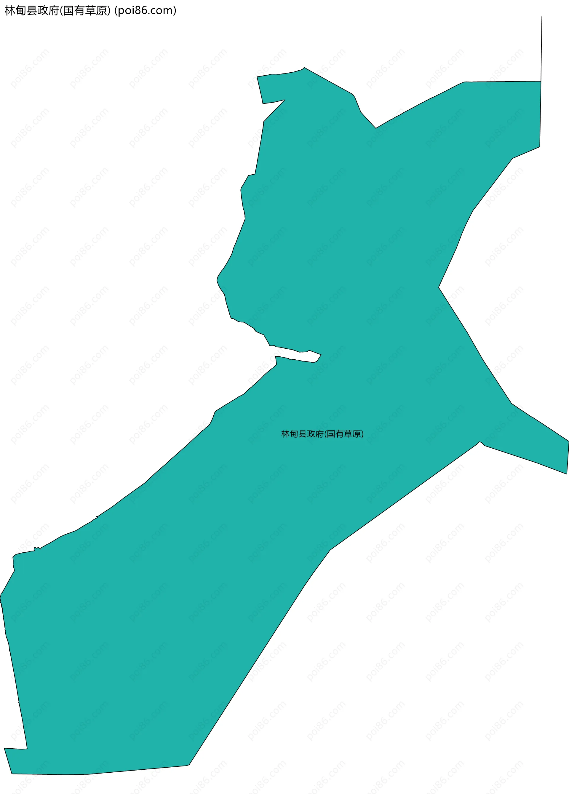 林甸县政府(国有草原)边界地图