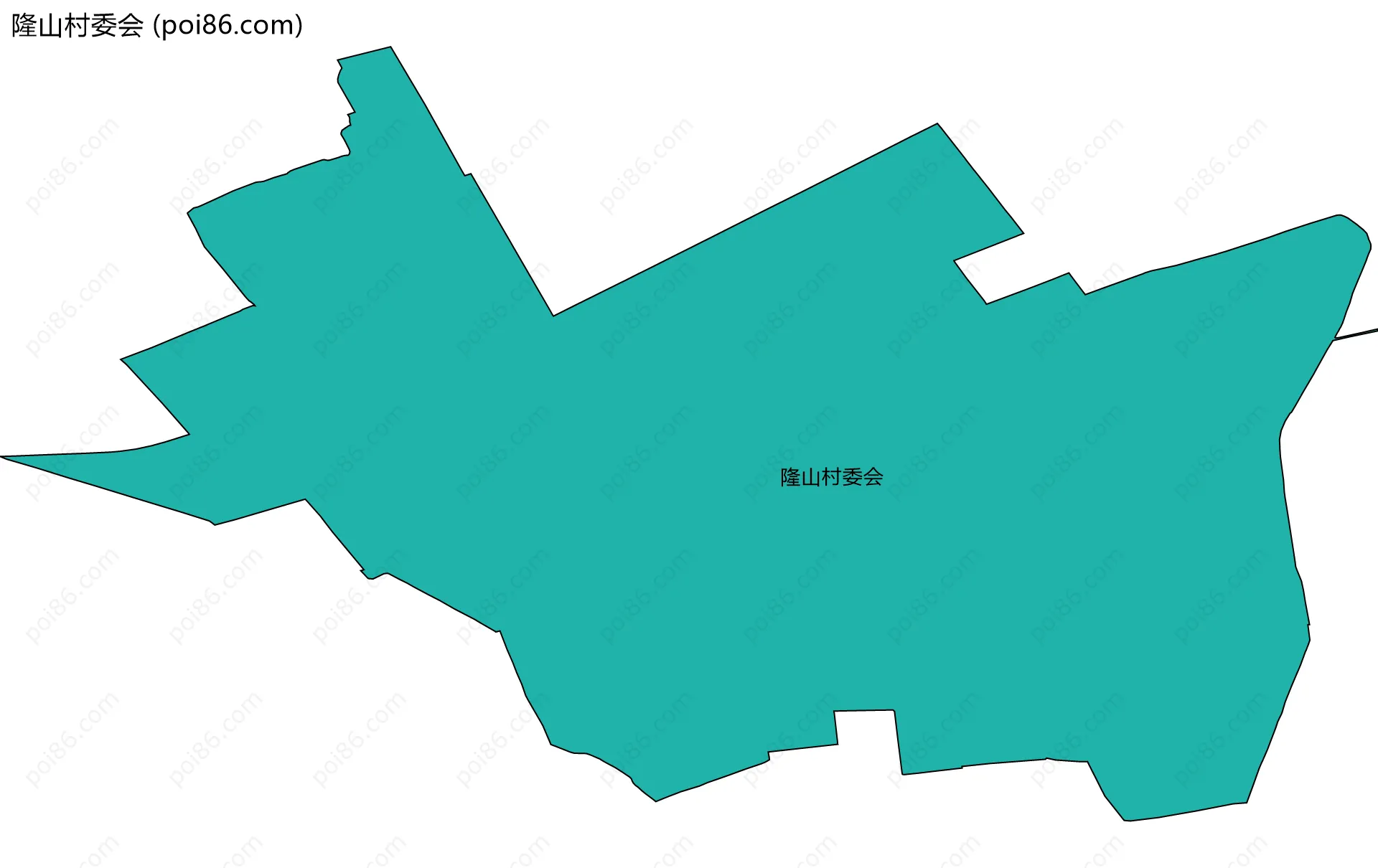隆山村委会边界地图