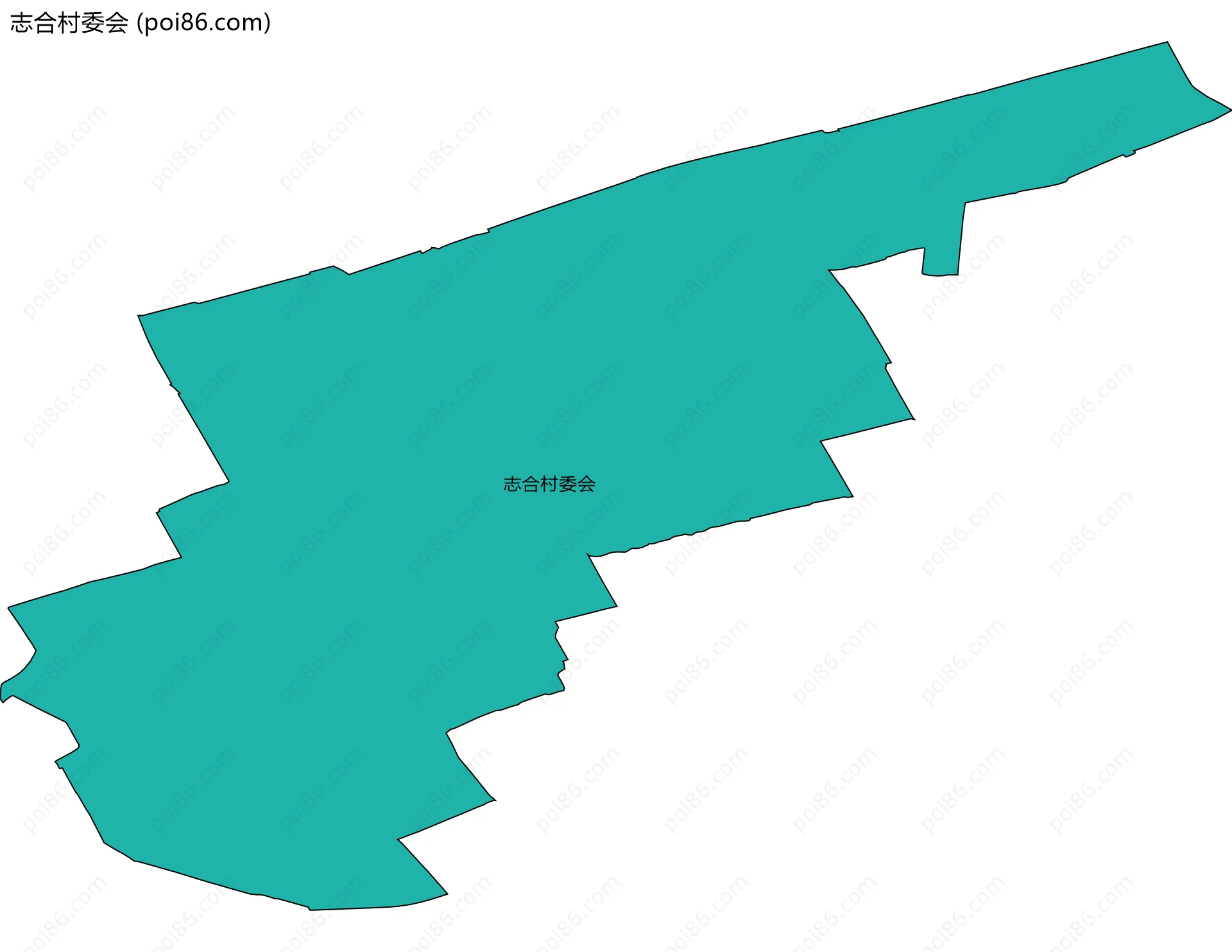 志合村委会边界地图