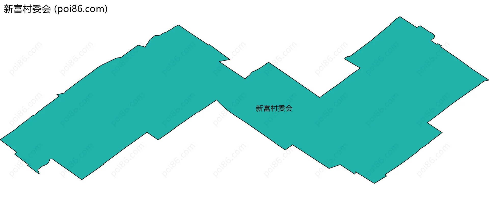 新富村委会边界地图