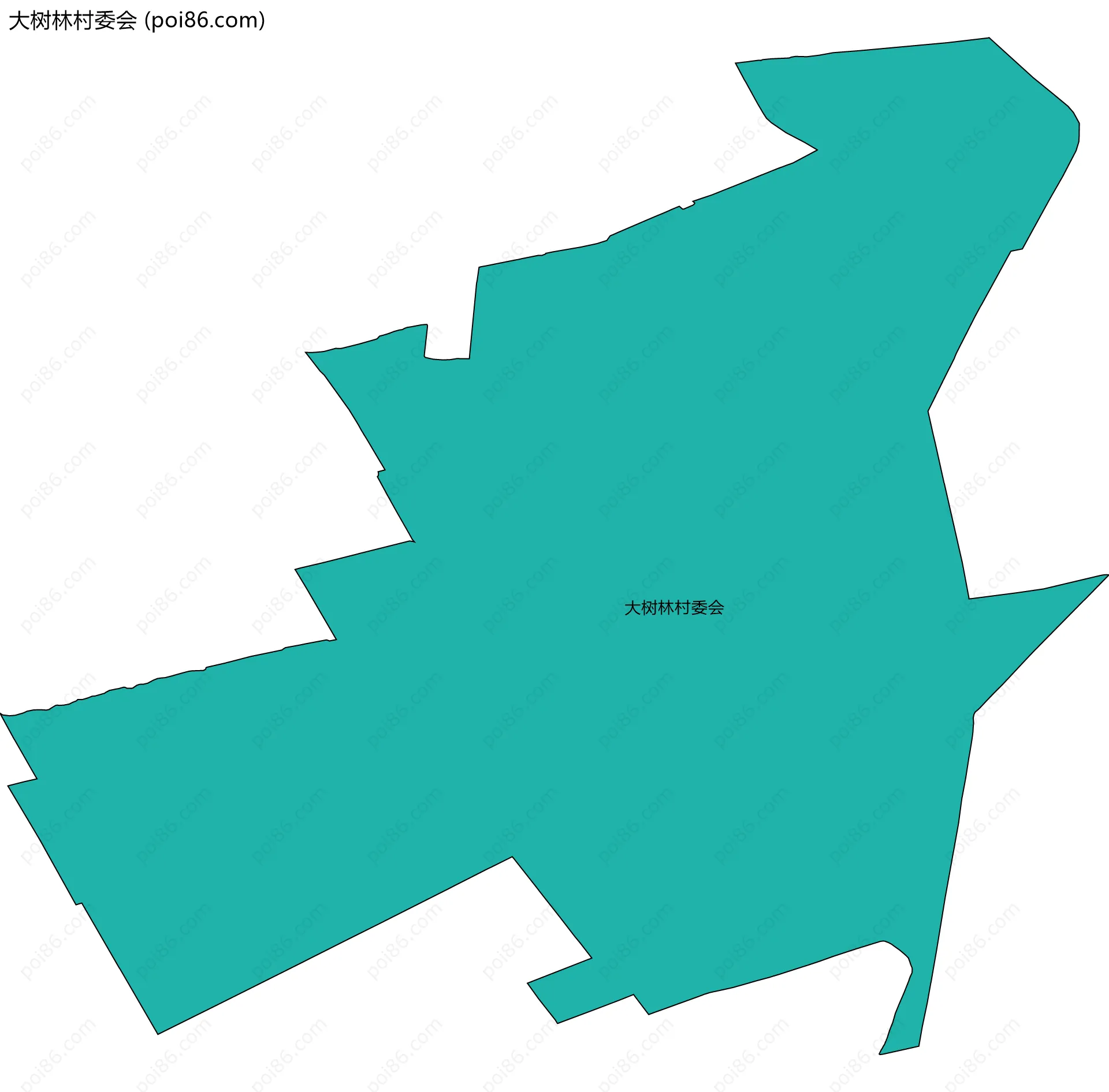 大树林村委会边界地图
