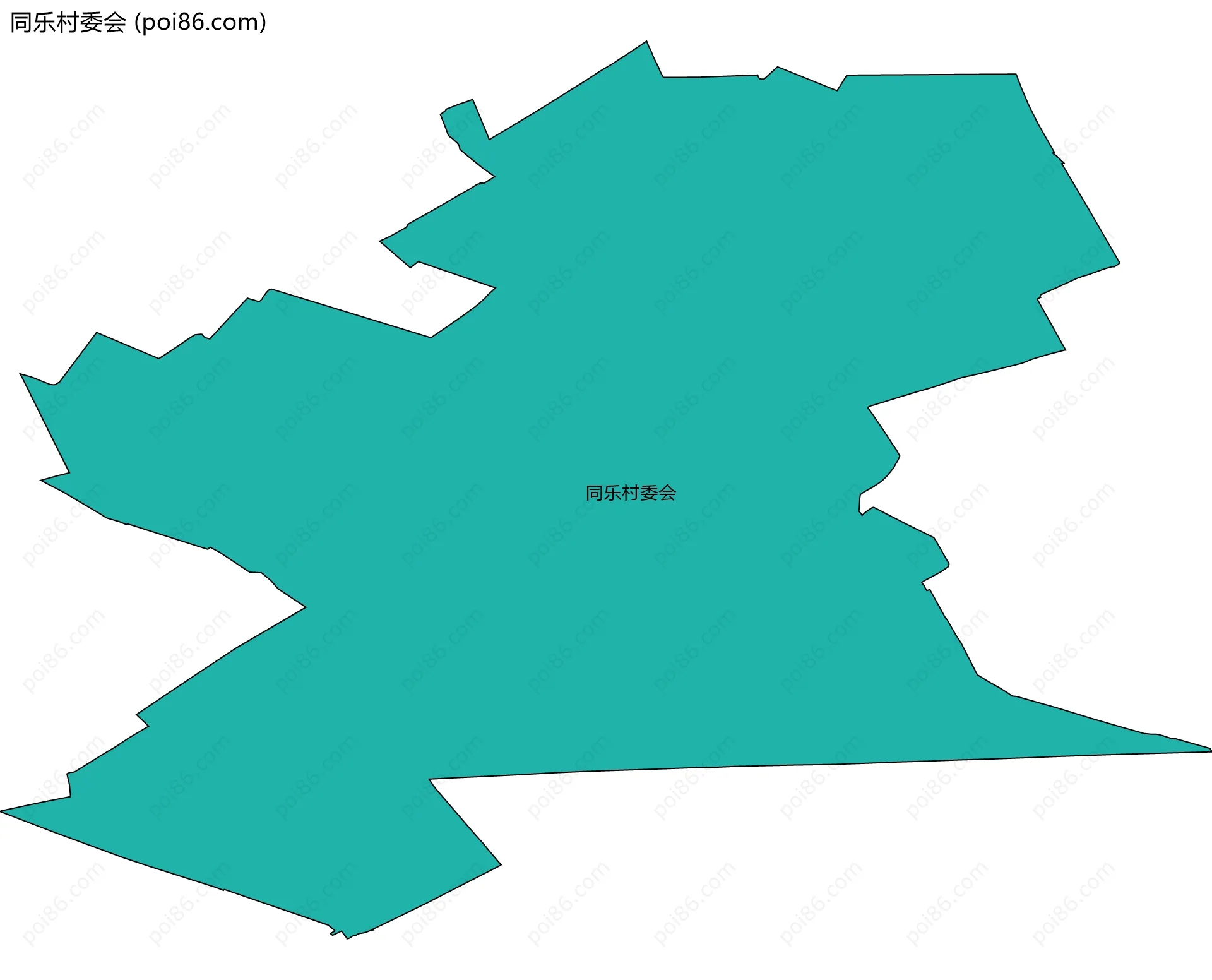 同乐村委会边界地图