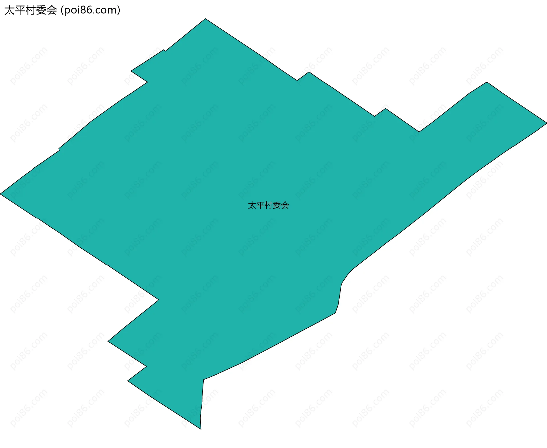 太平村委会边界地图