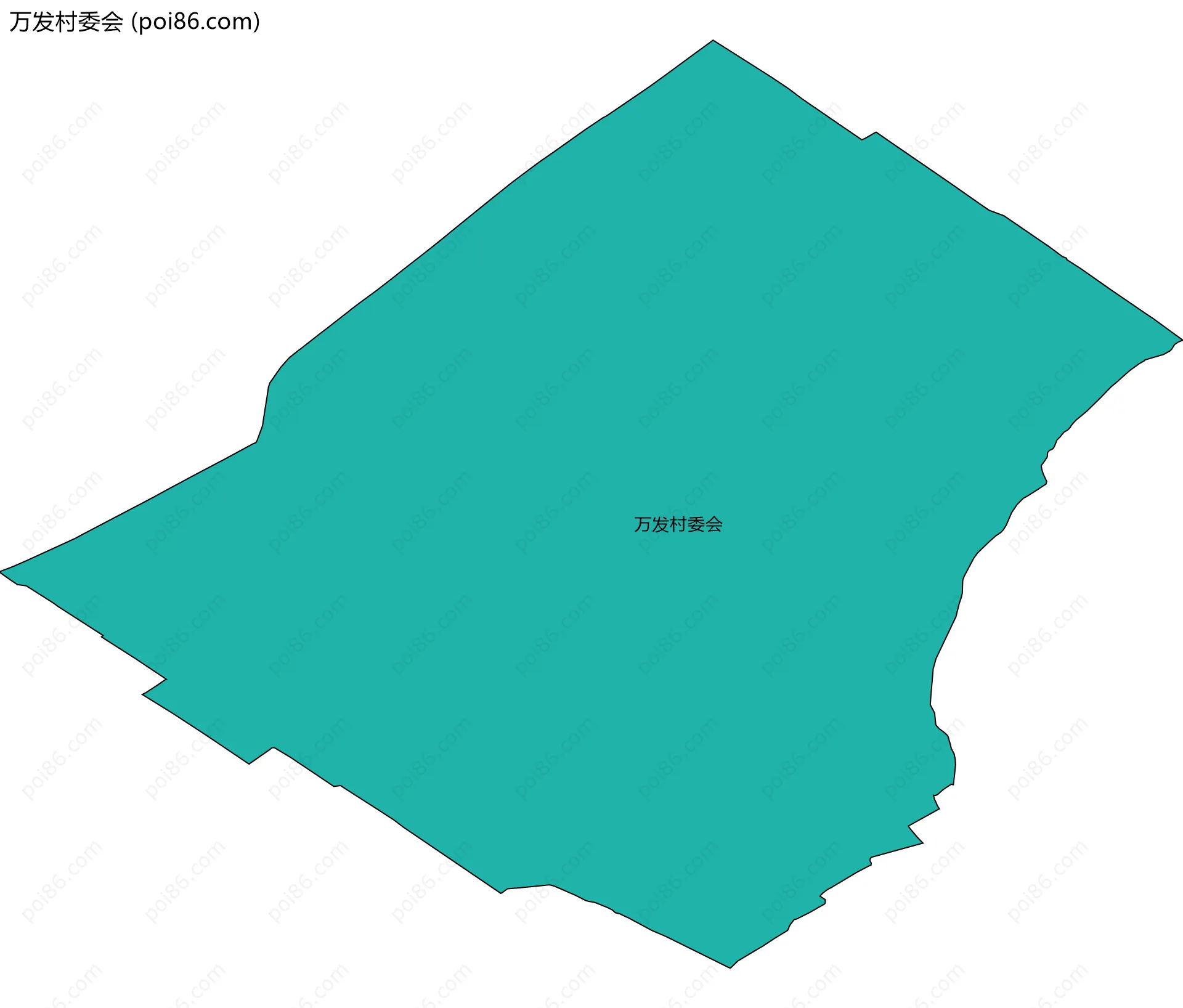 万发村委会边界地图