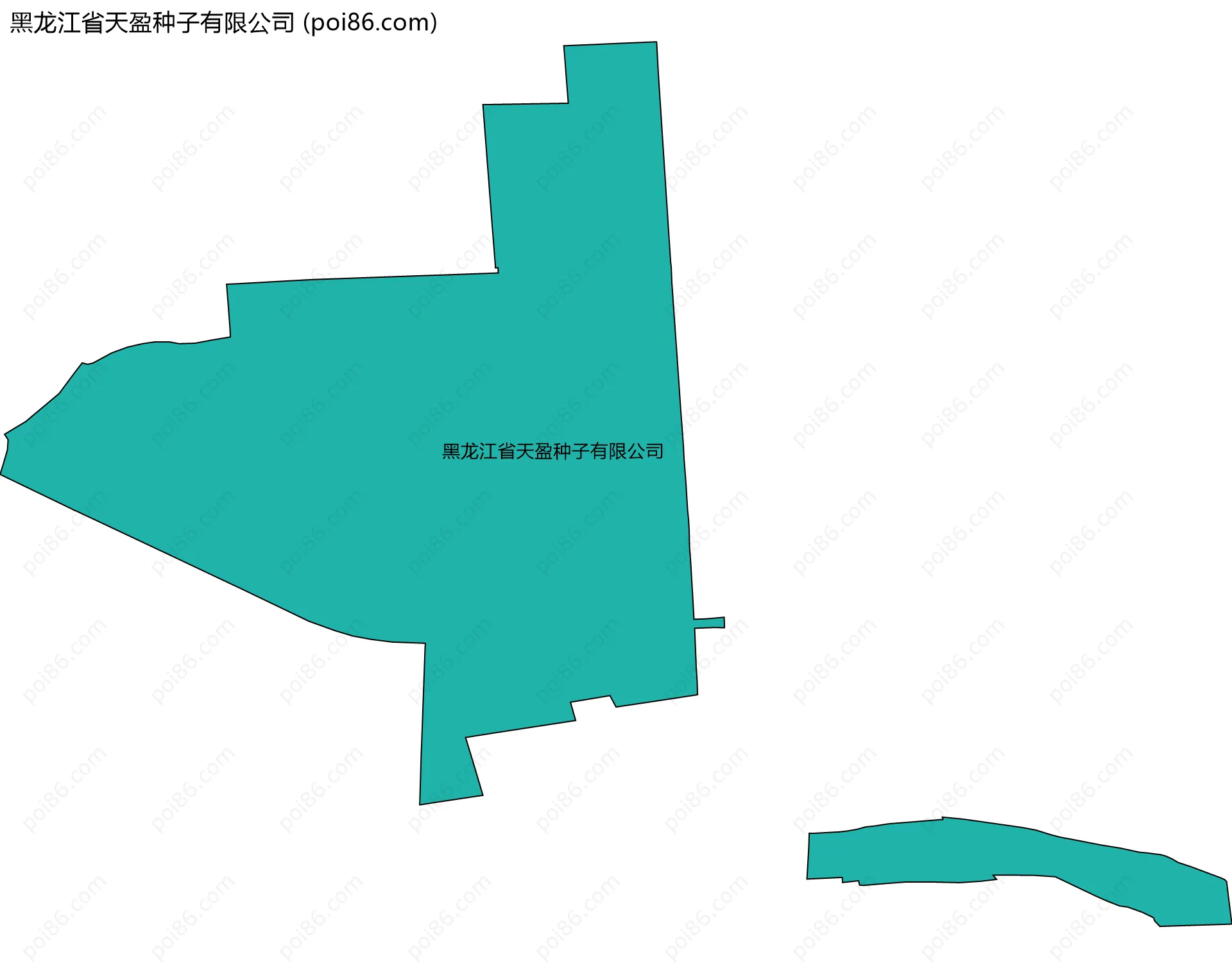 黑龙江省天盈种子有限公司边界地图