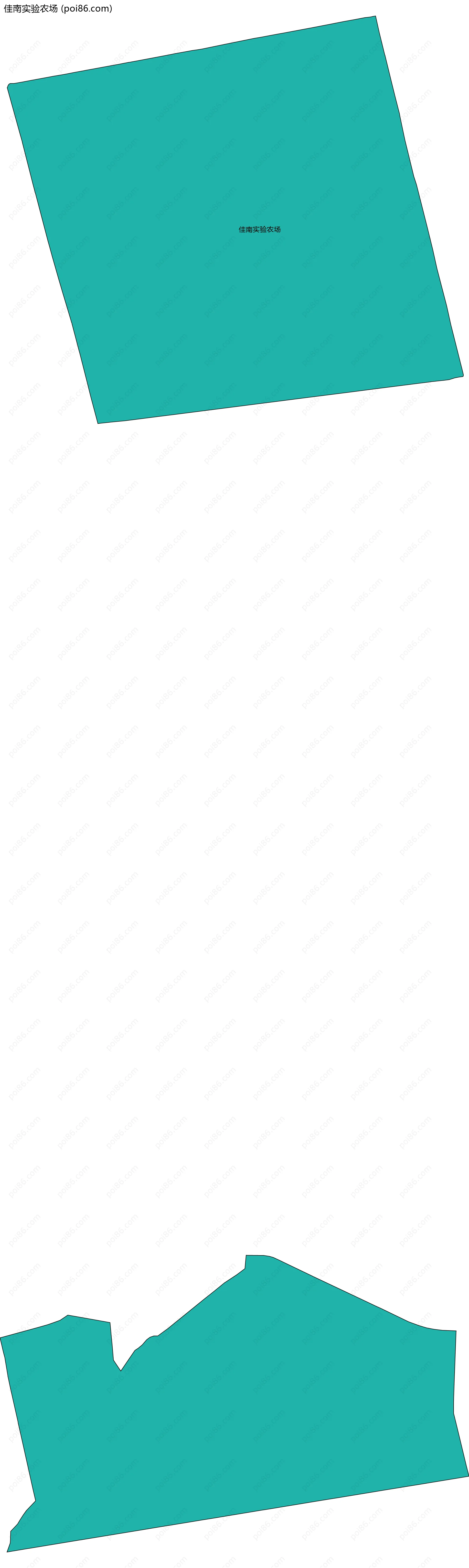 佳南实验农场边界地图