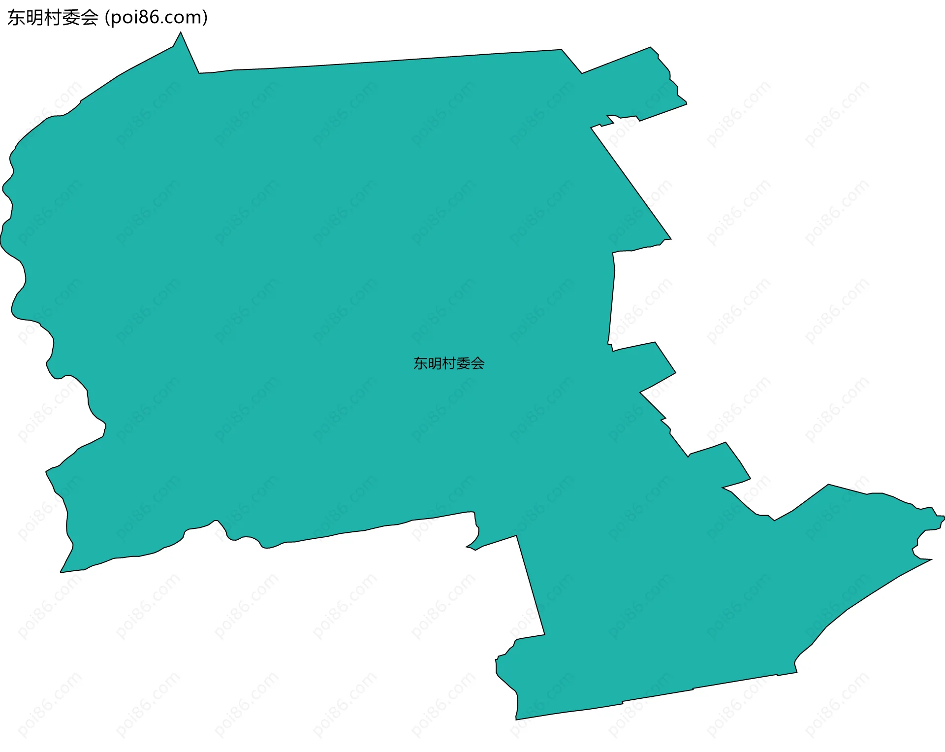 东明村委会边界地图