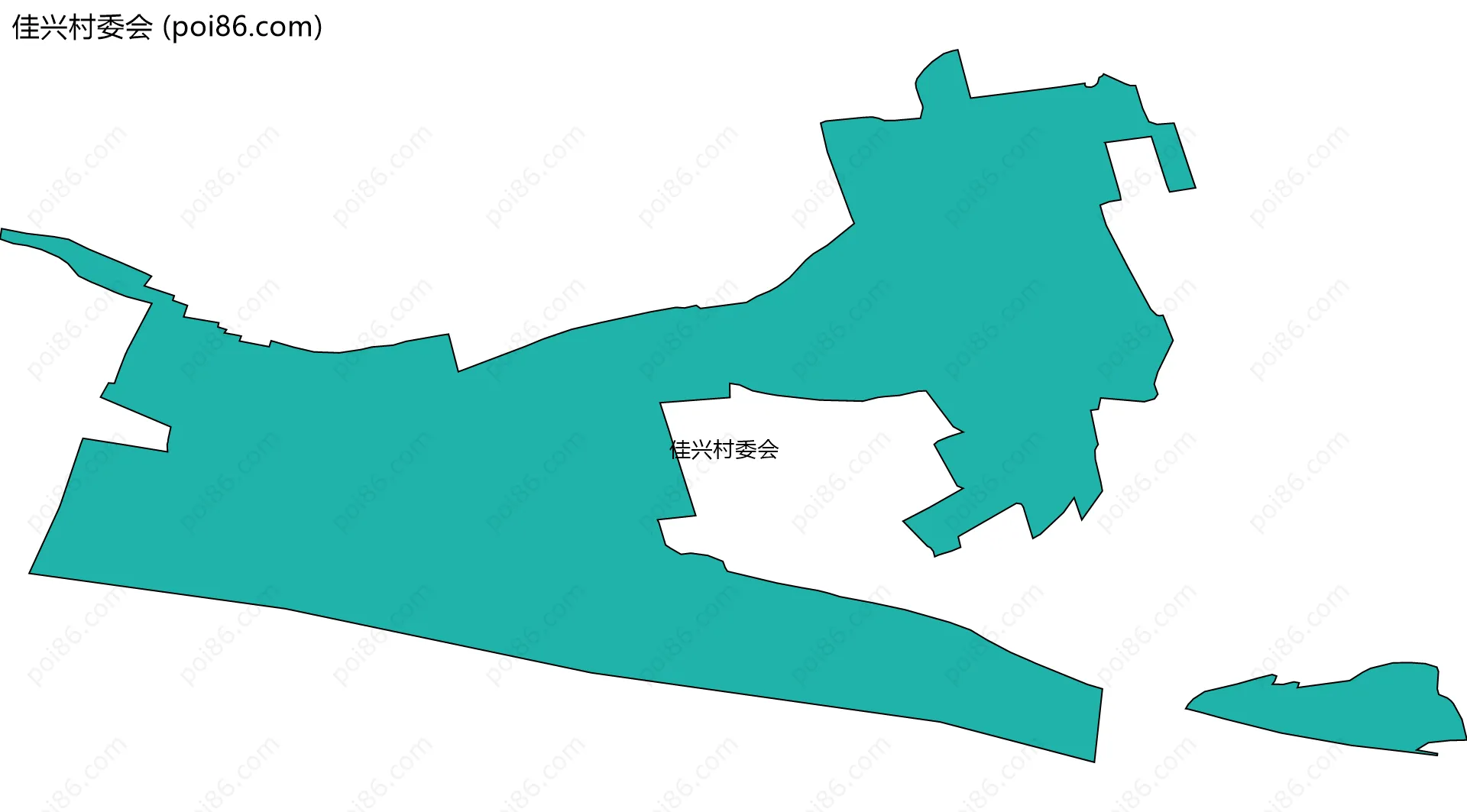 佳兴村委会边界地图