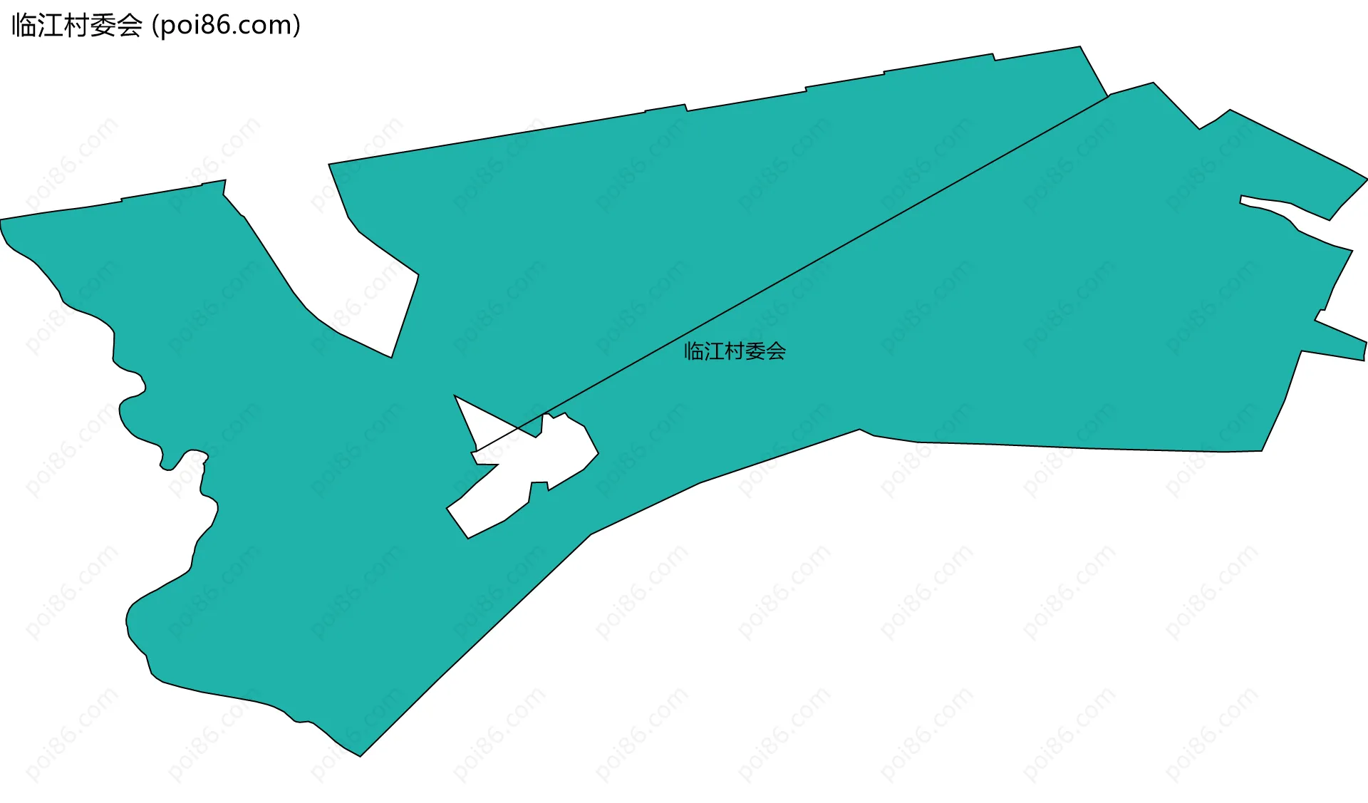 临江村委会边界地图
