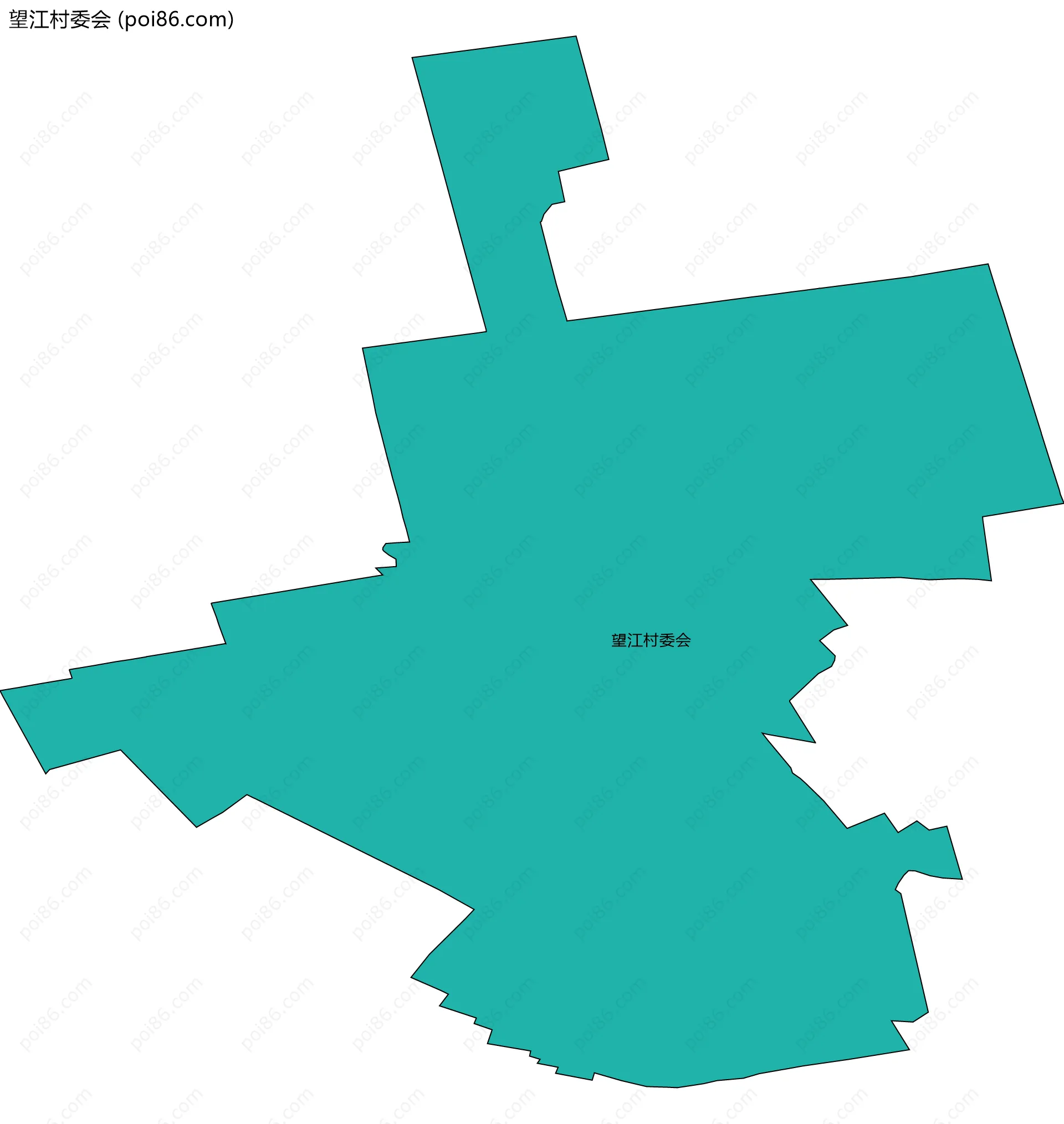 望江村委会边界地图