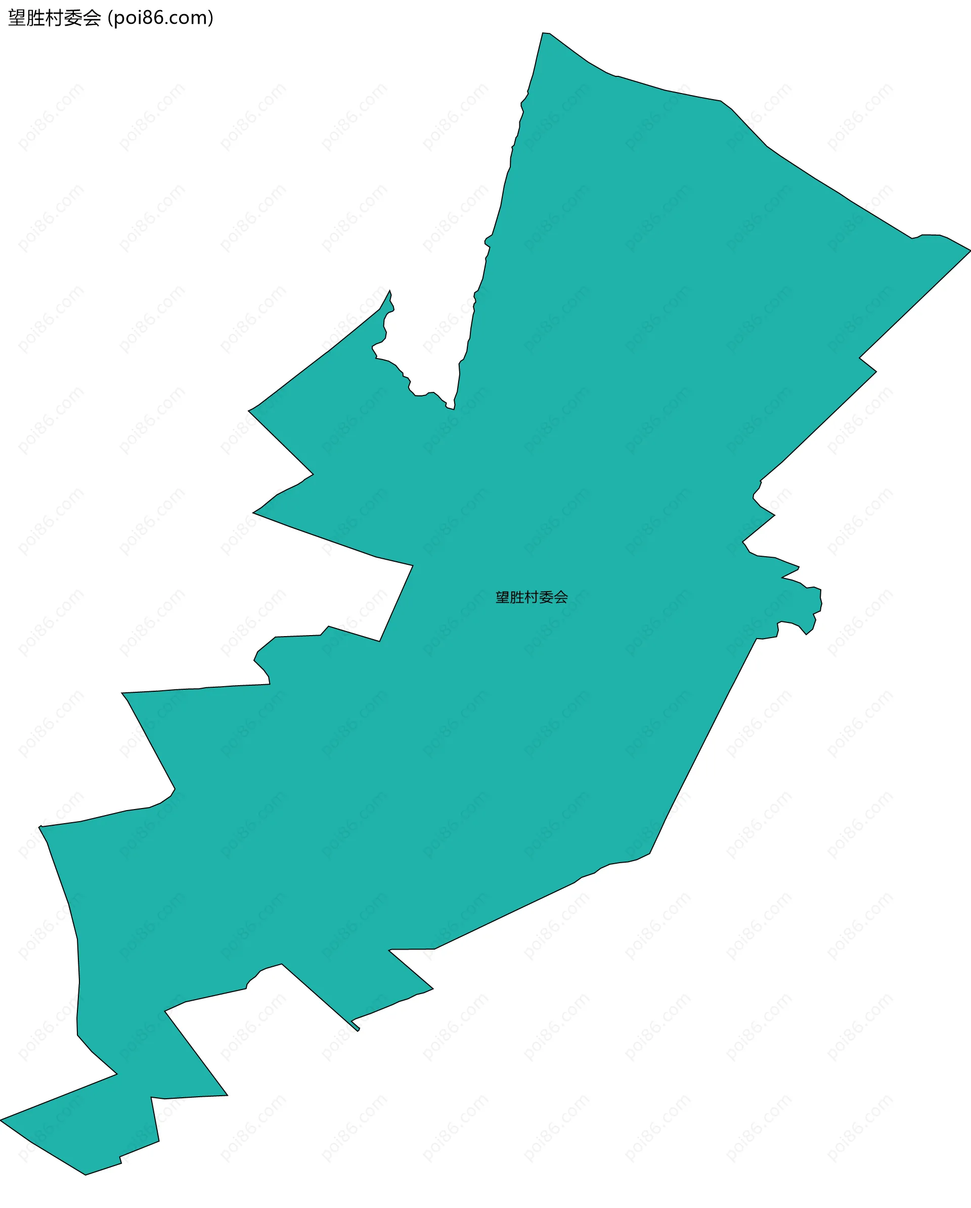 望胜村委会边界地图