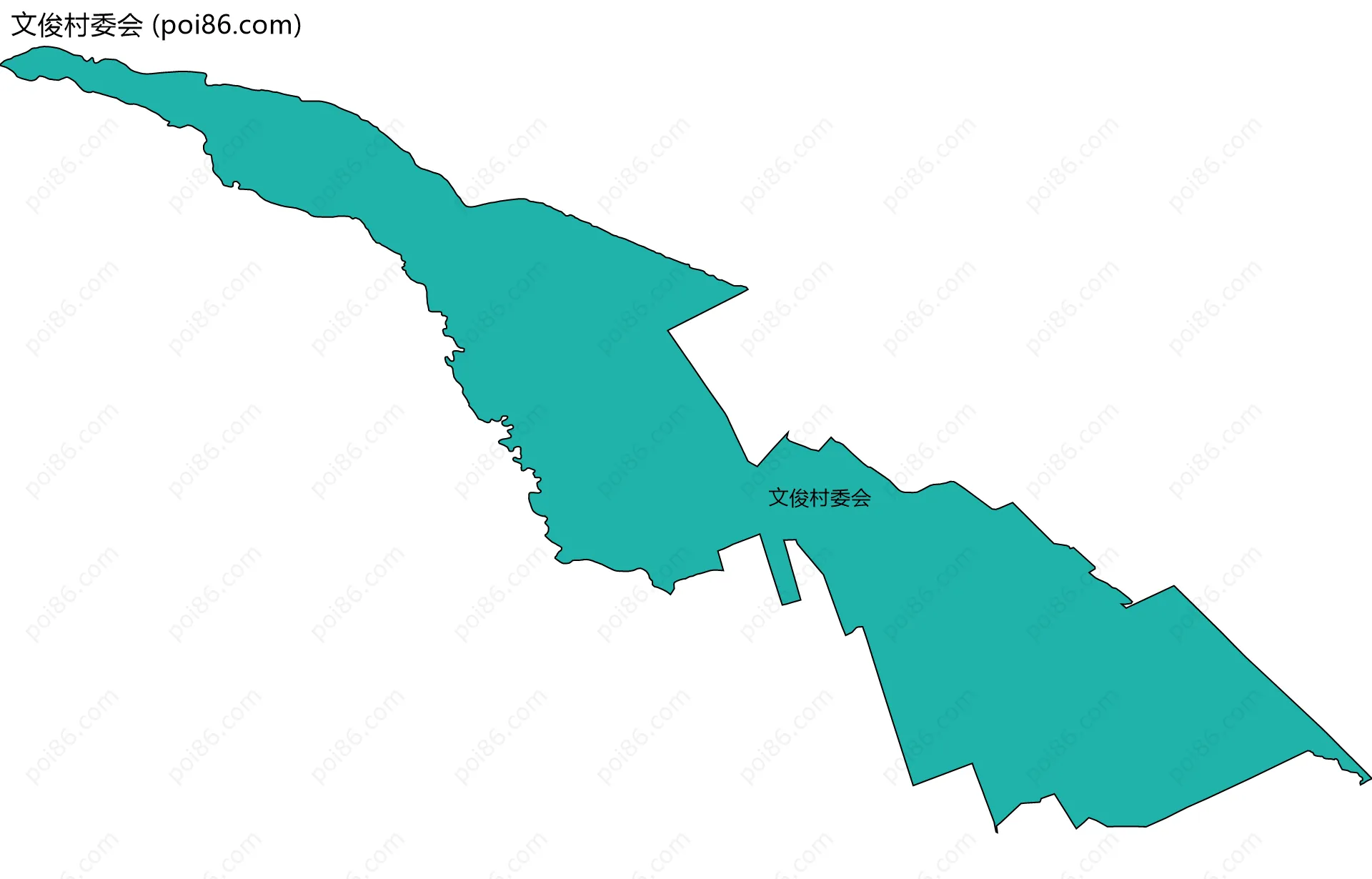 文俊村委会边界地图