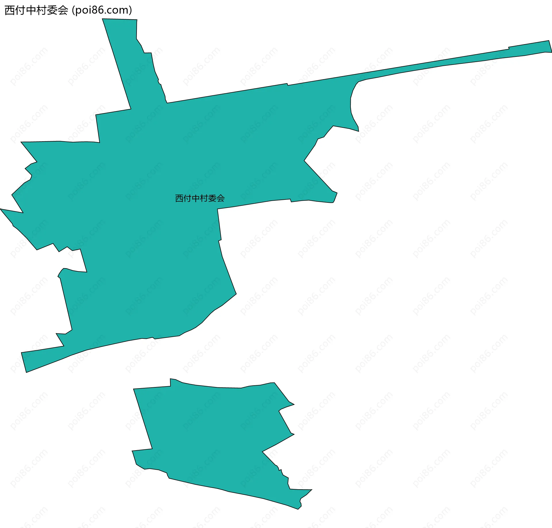西付中村委会边界地图