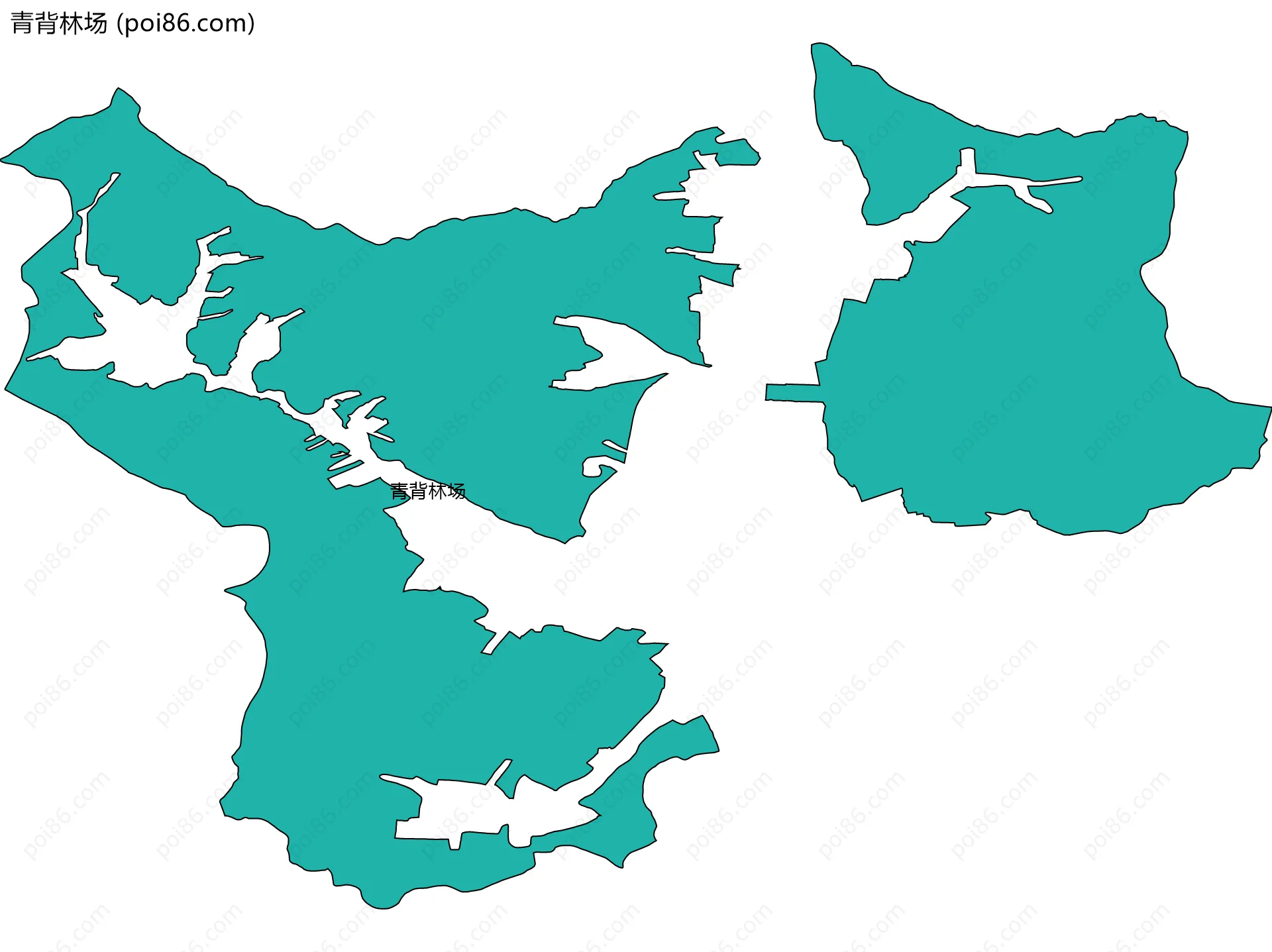 青背林场边界地图