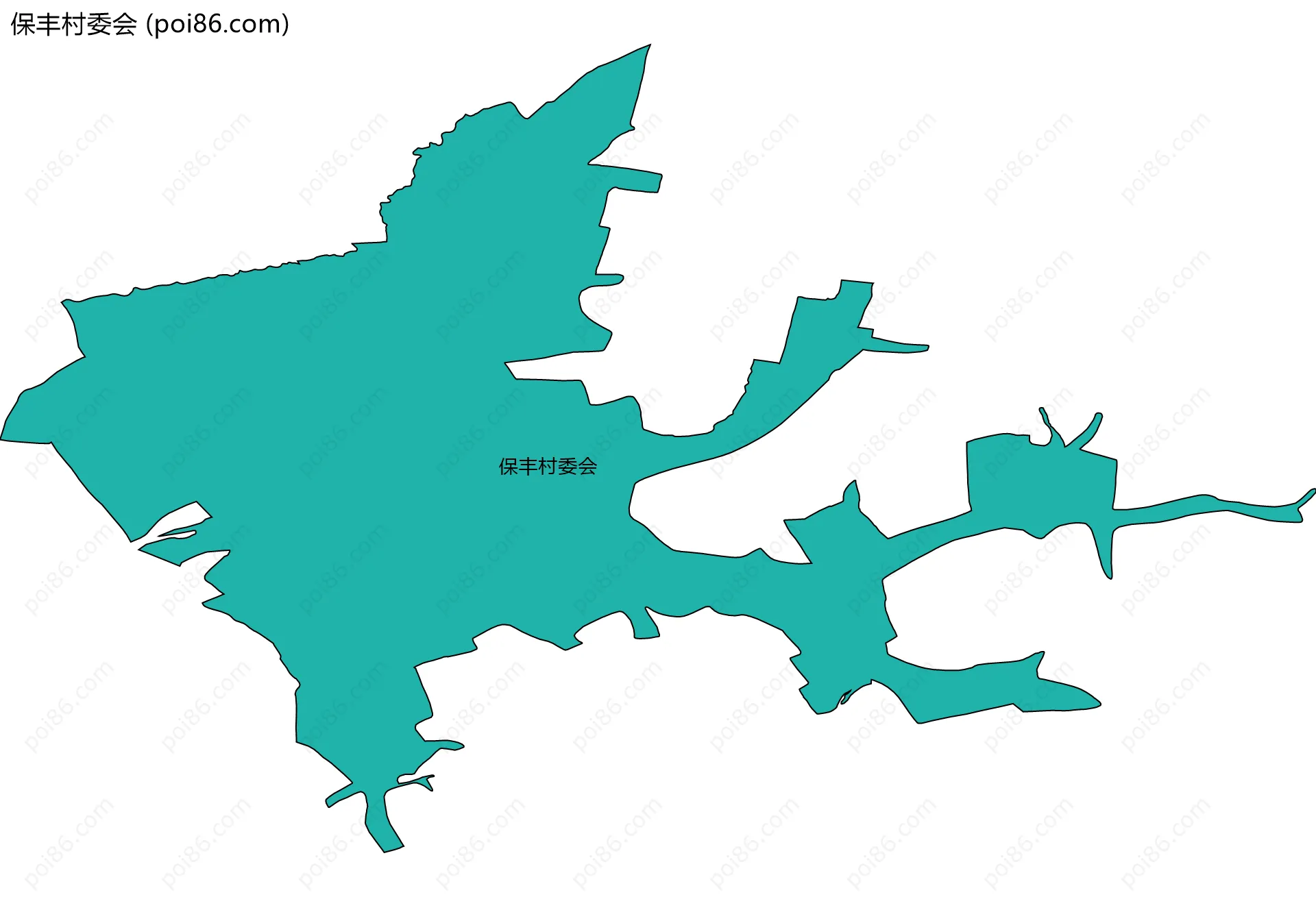 保丰村委会边界地图