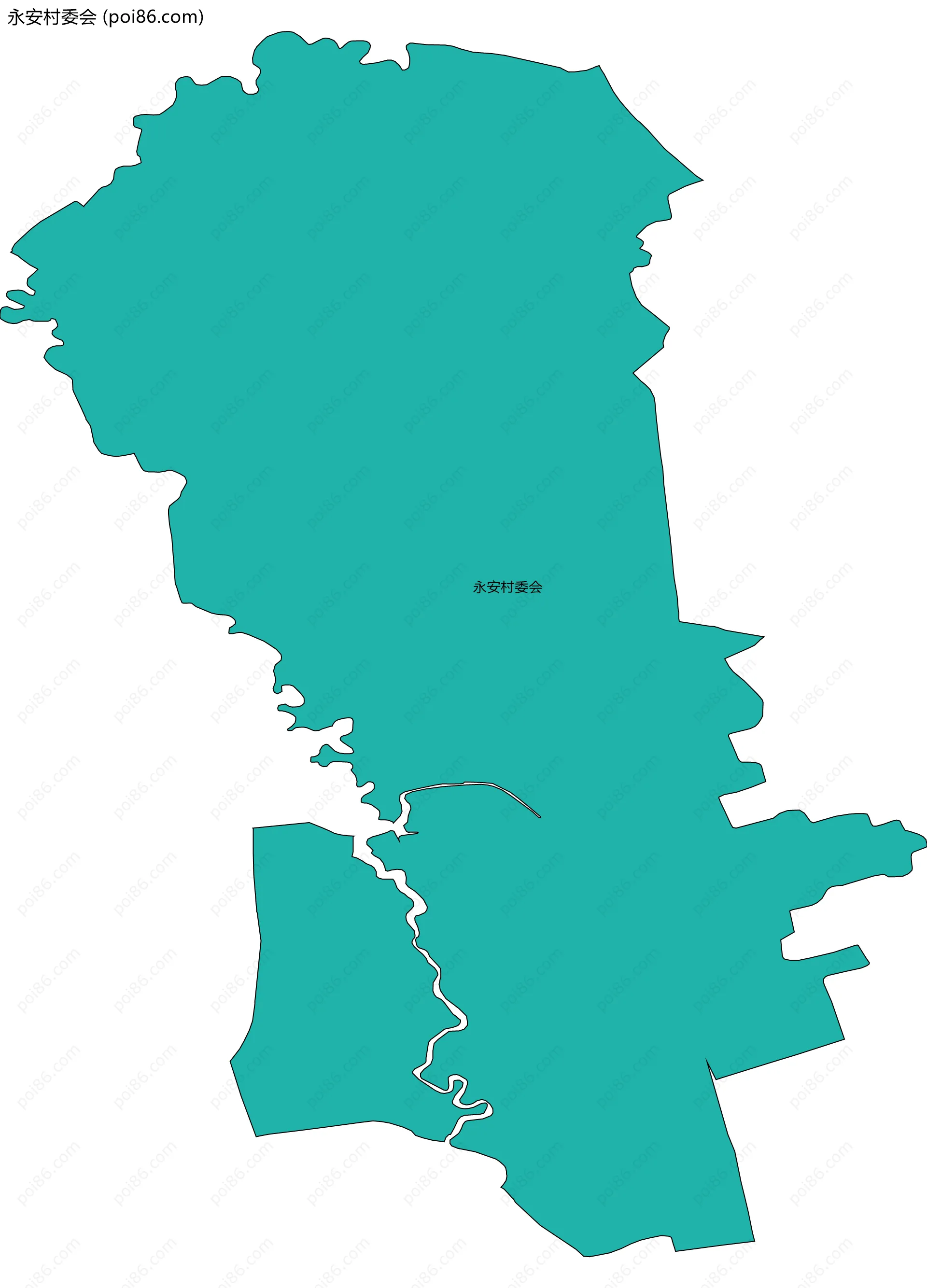 永安村委会边界地图