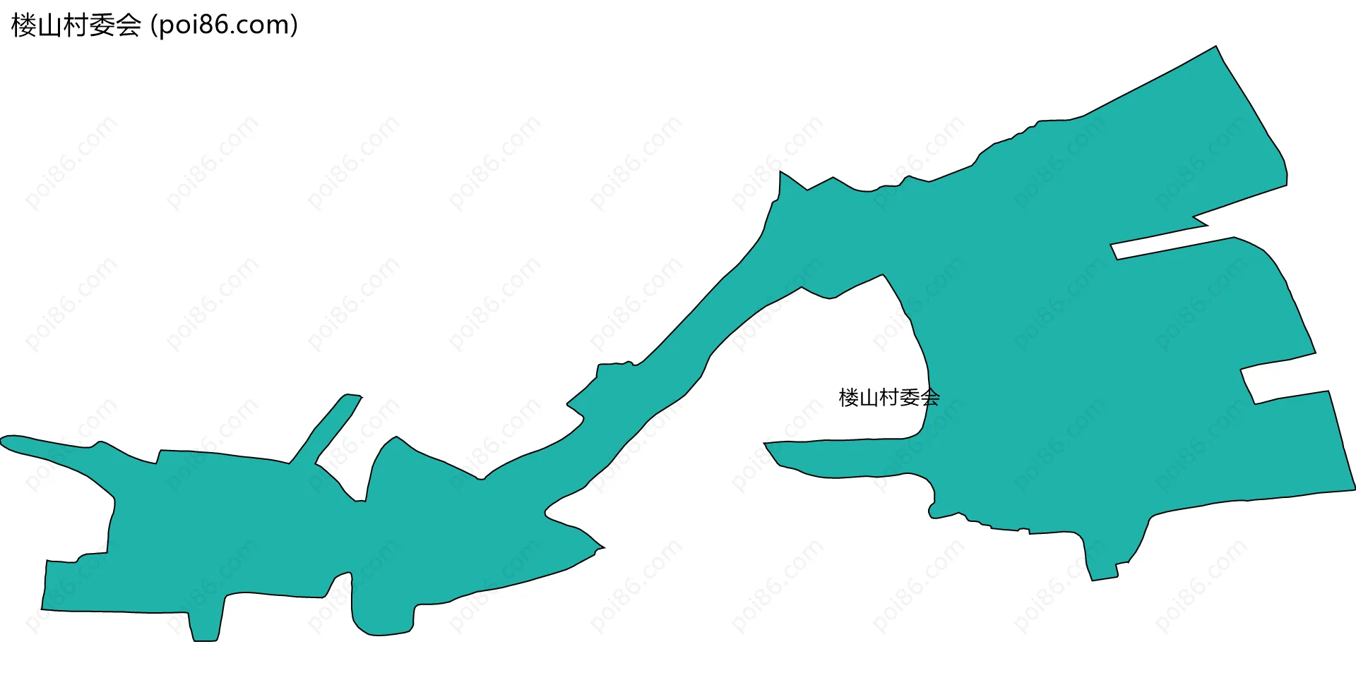 楼山村委会边界地图