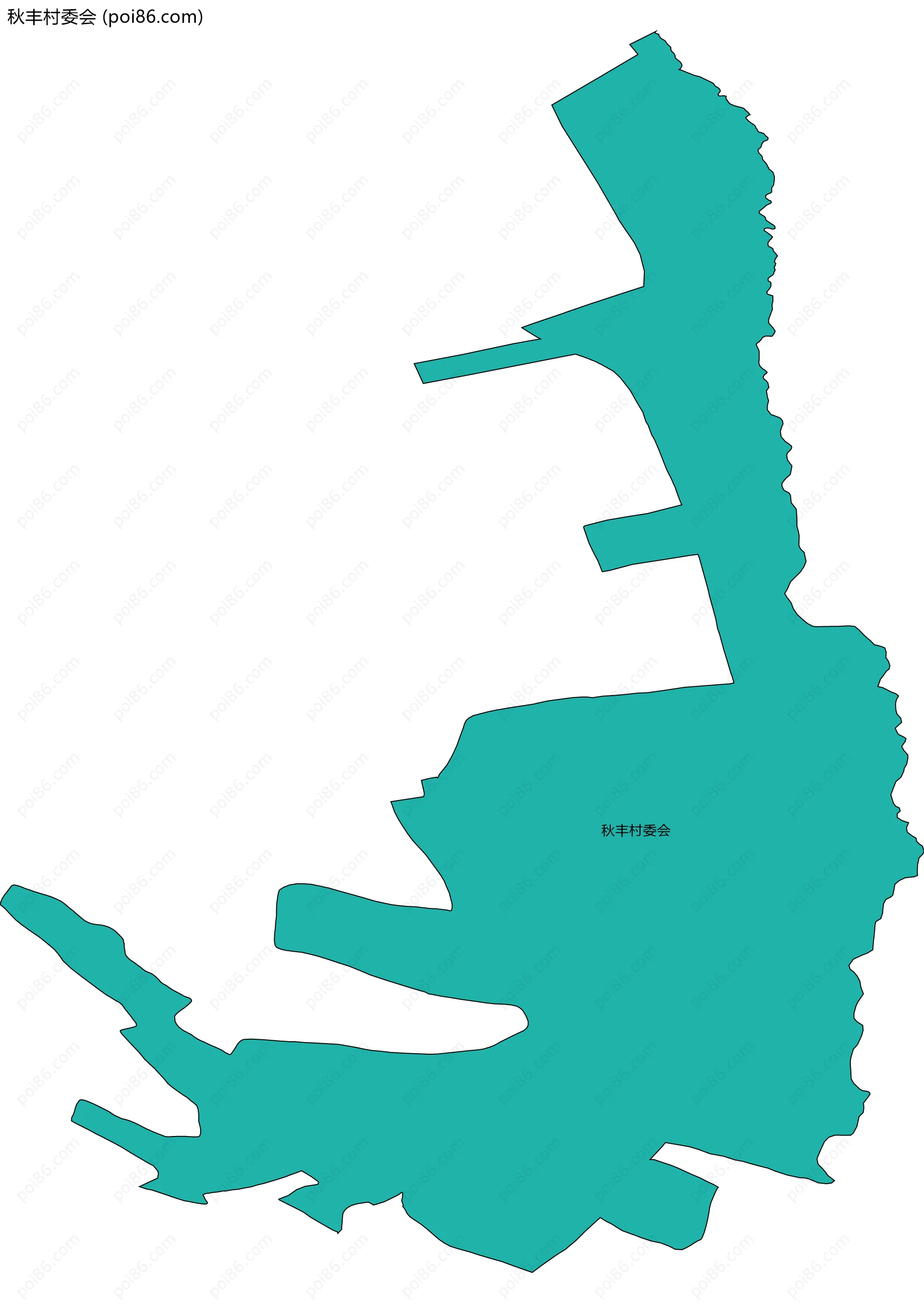 秋丰村委会边界地图