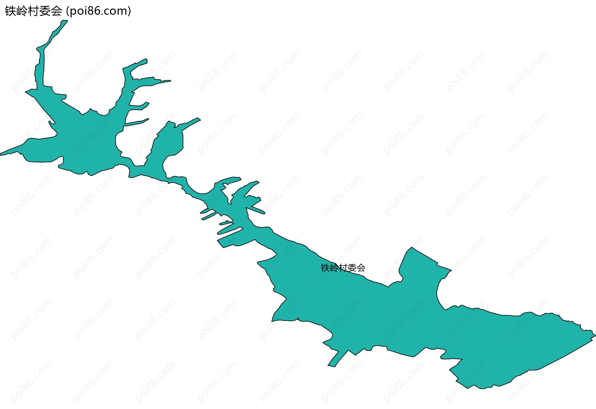 铁岭村委会边界地图