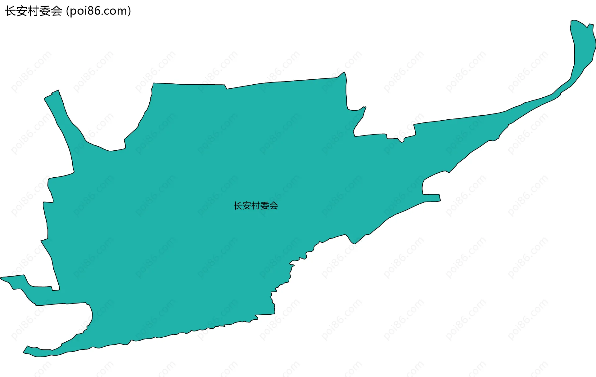 长安村委会边界地图