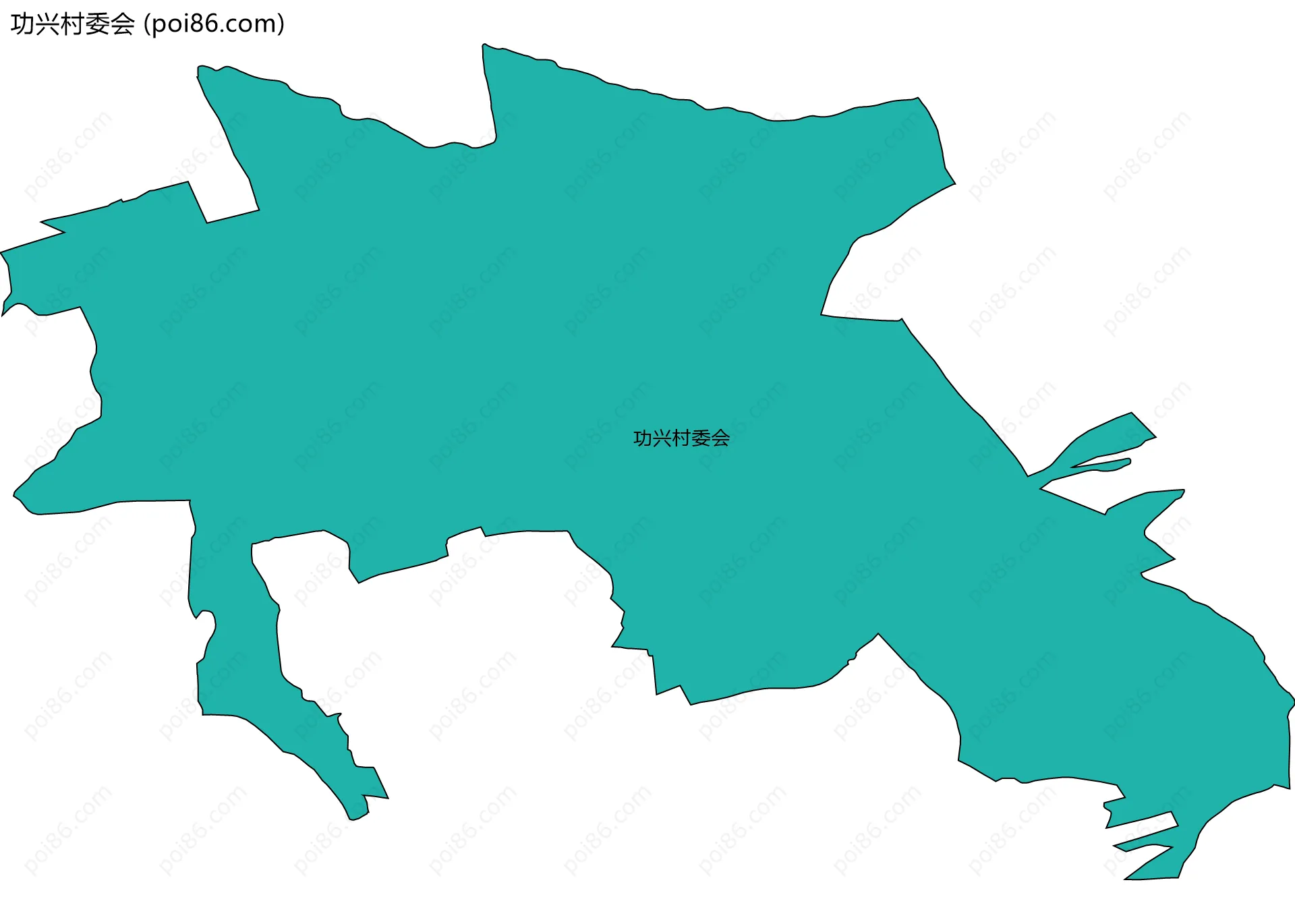 功兴村委会边界地图