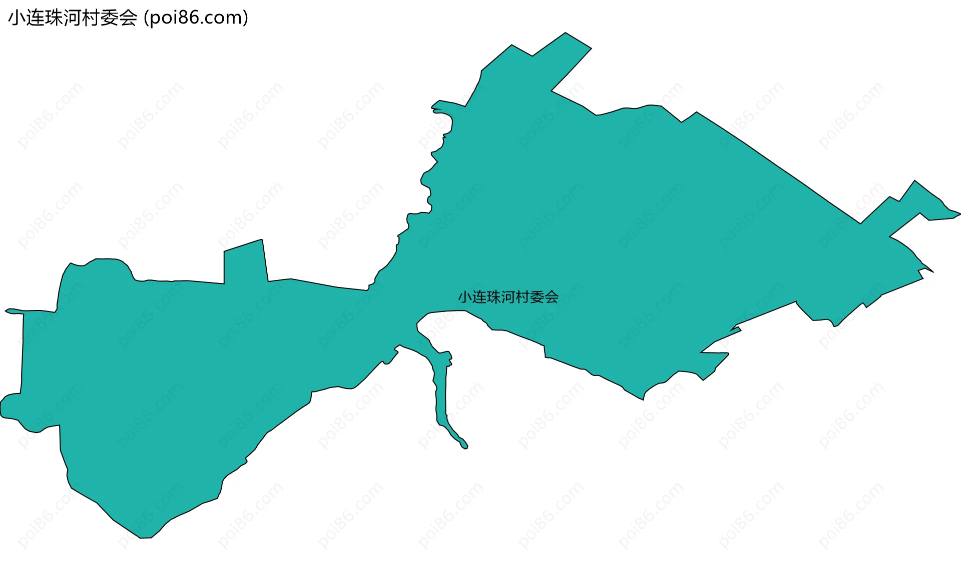 小连珠河村委会边界地图