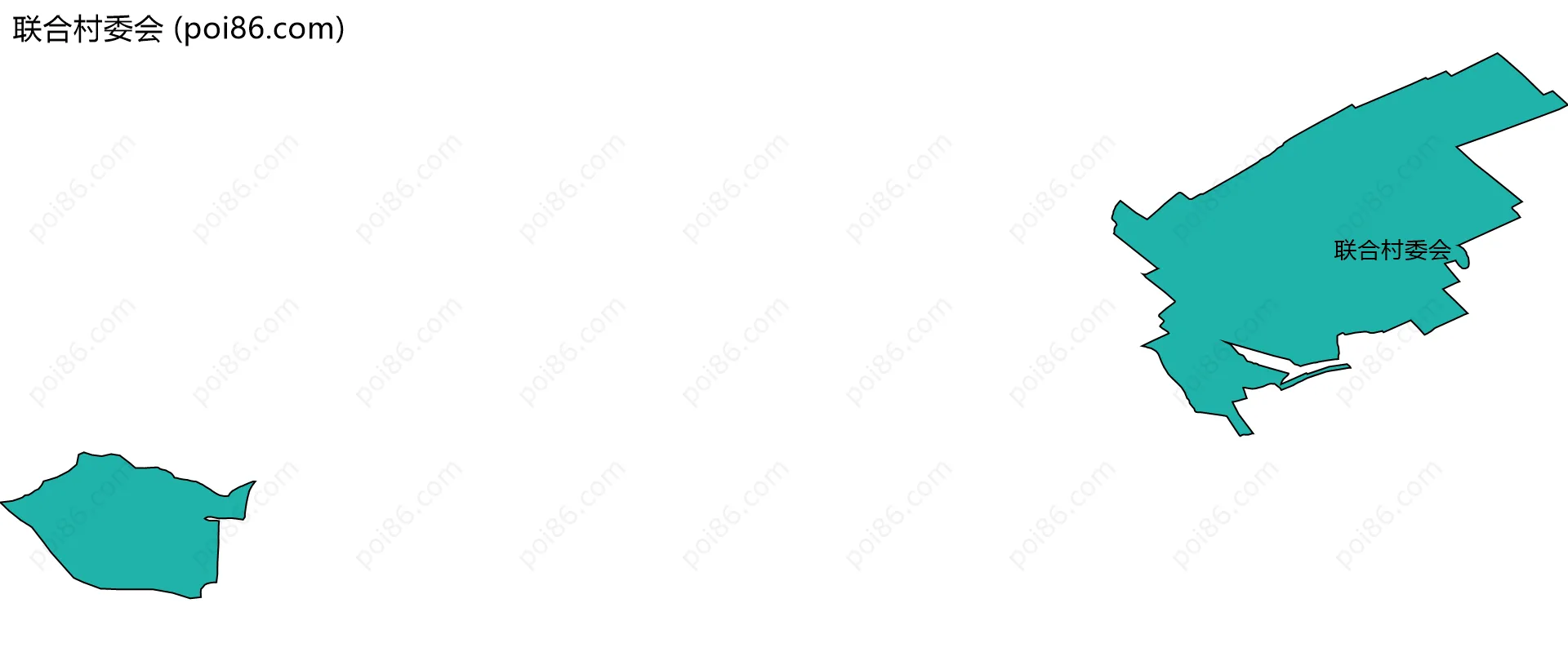 联合村委会边界地图
