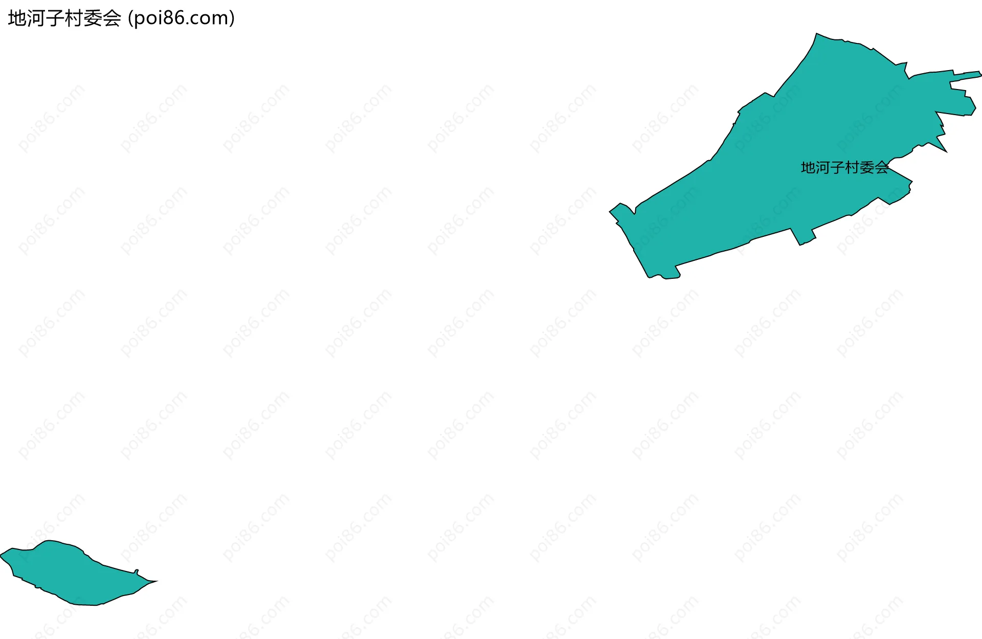 地河子村委会边界地图