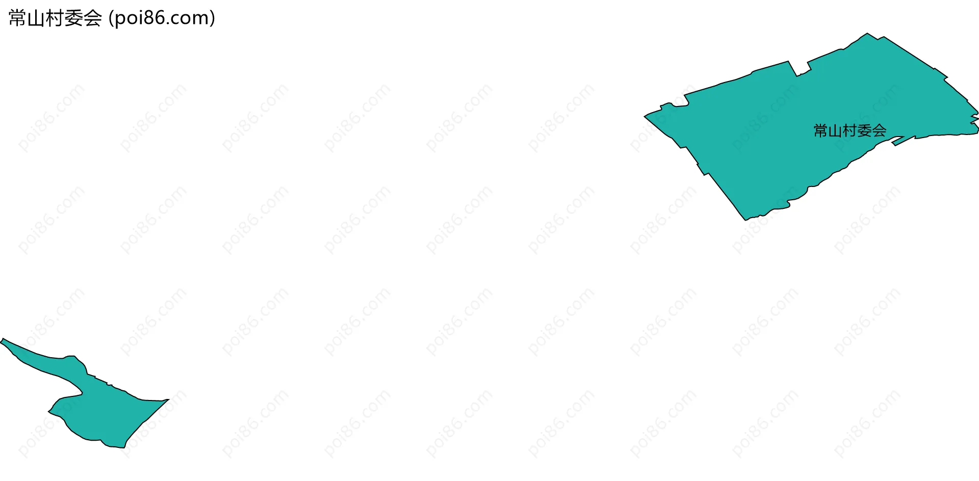 常山村委会边界地图