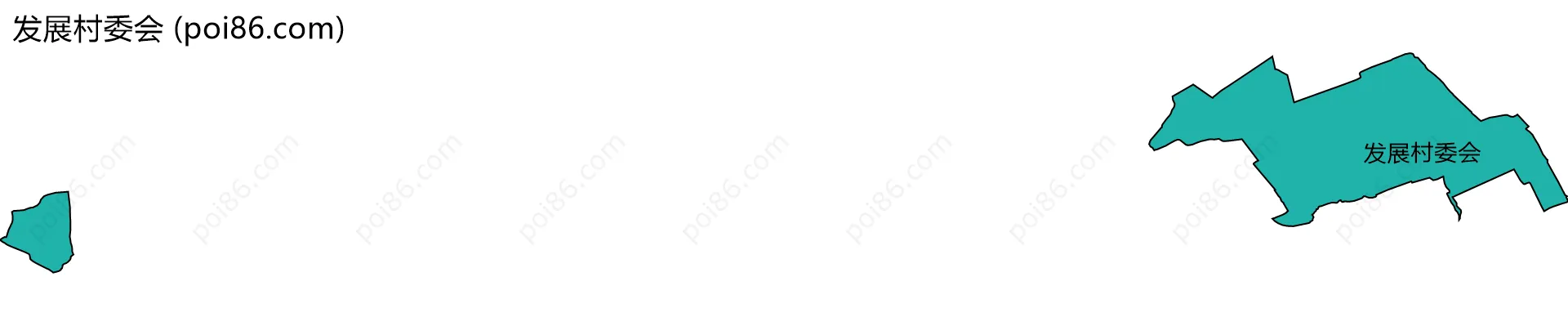 发展村委会边界地图