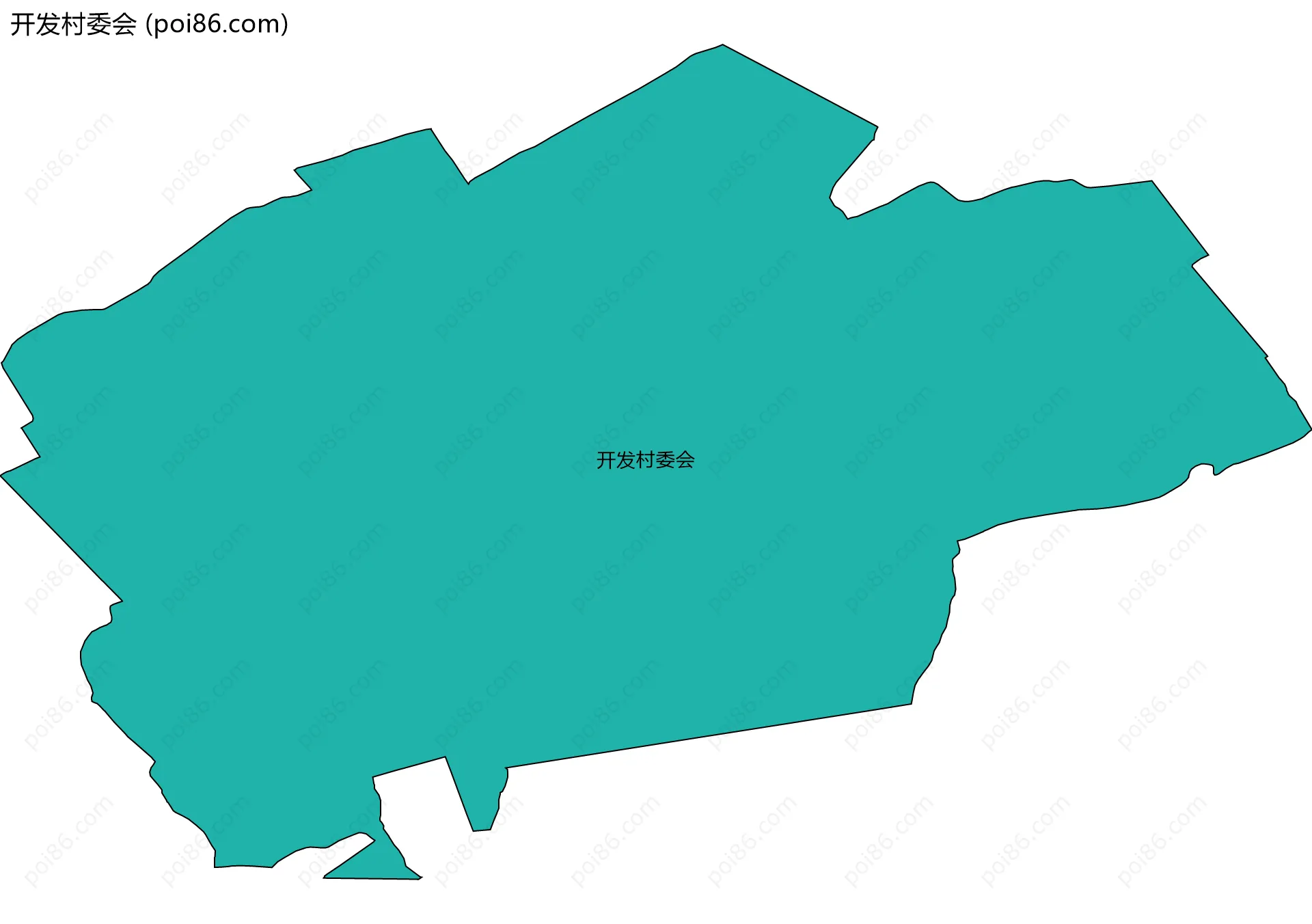 开发村委会边界地图