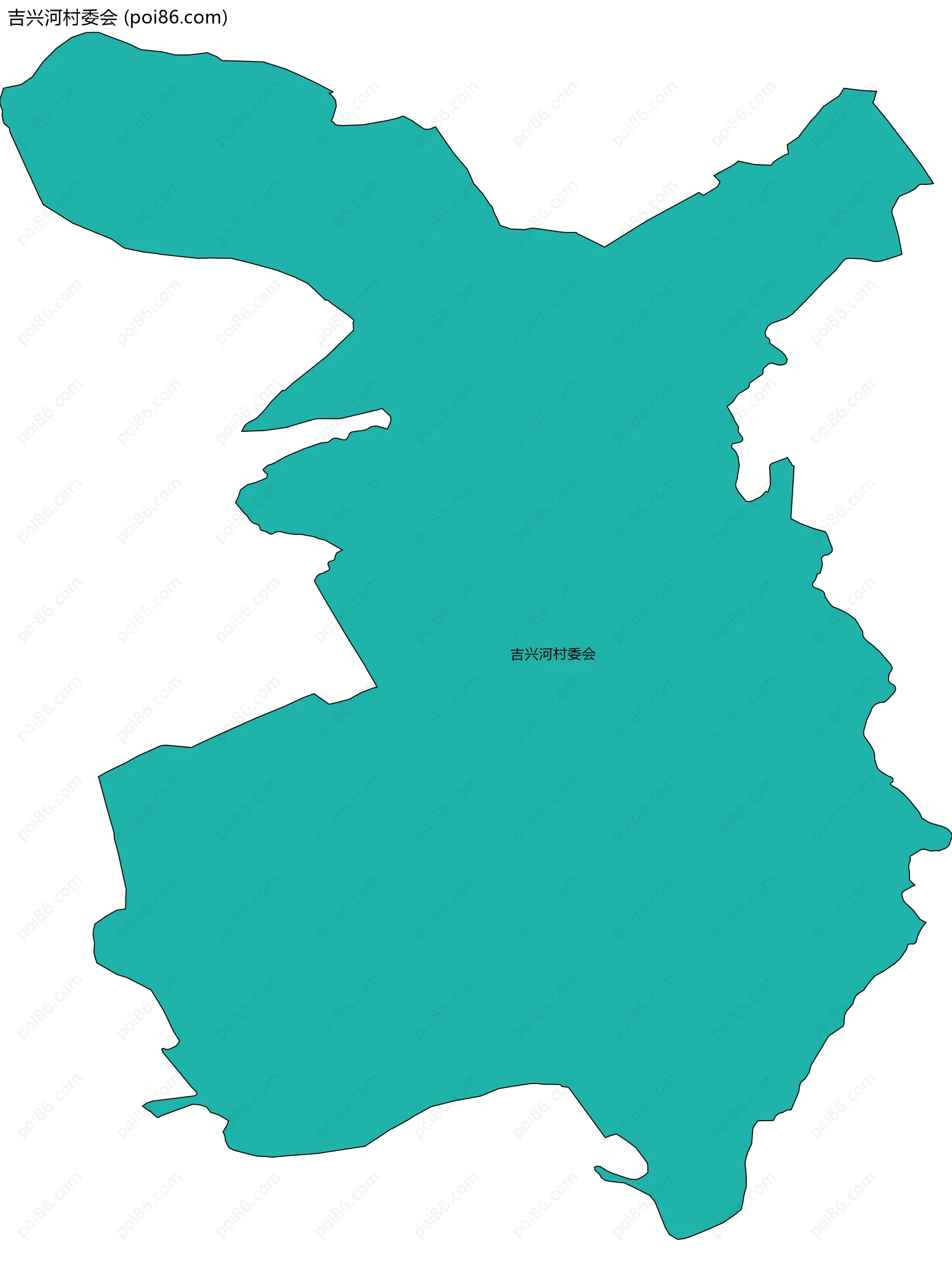 吉兴河村委会边界地图