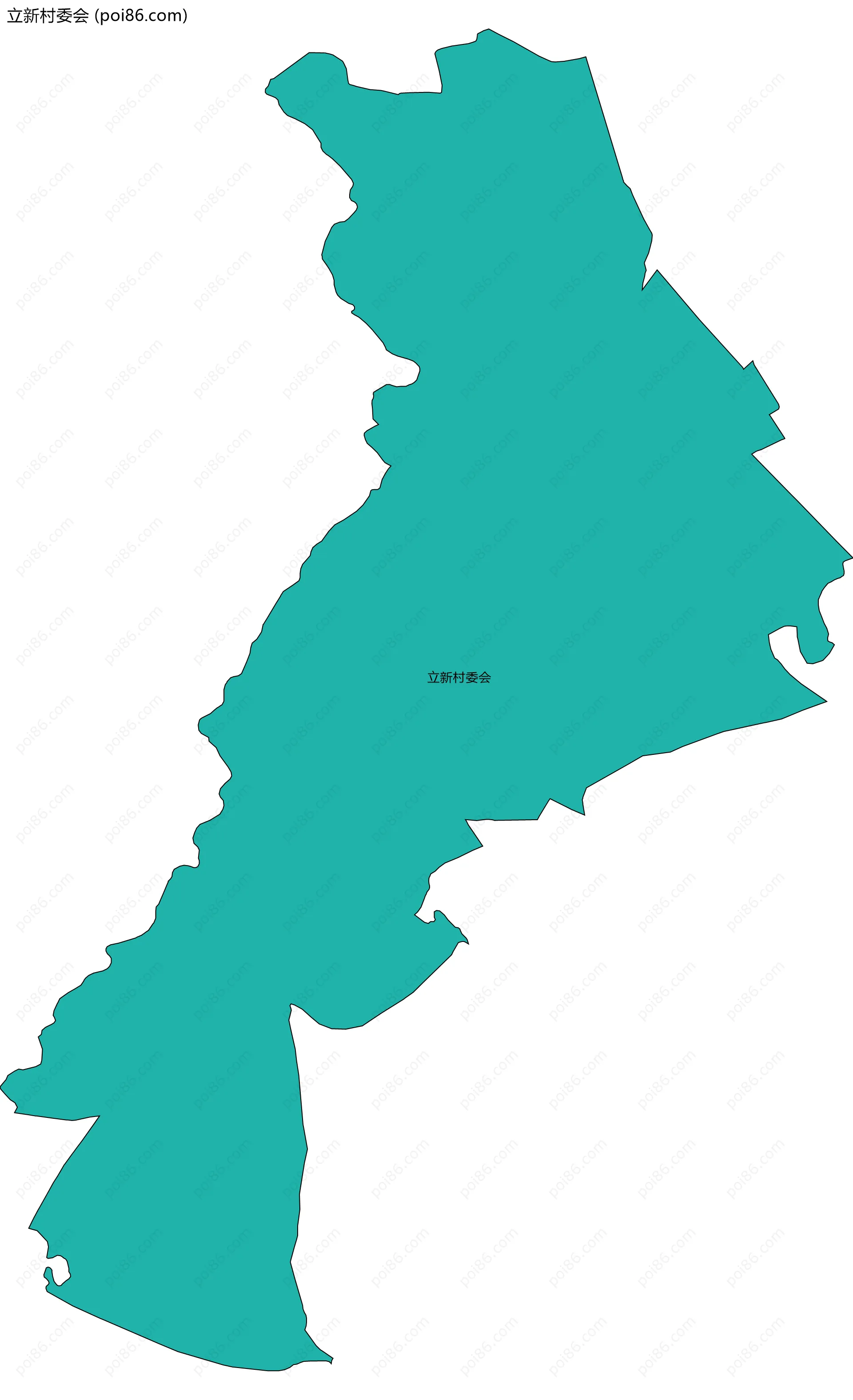 立新村委会边界地图