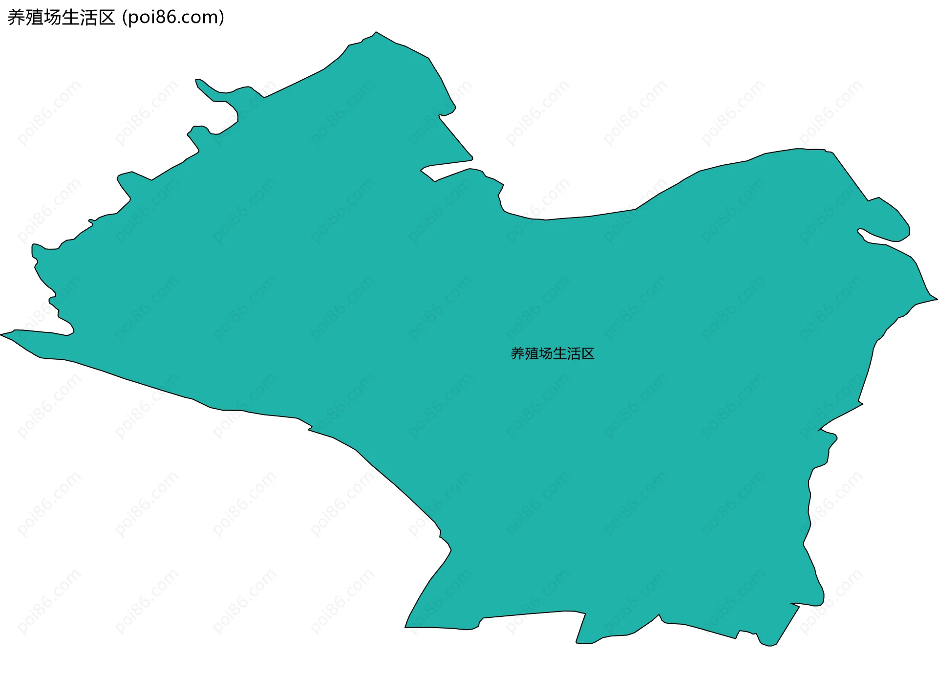 养殖场生活区边界地图