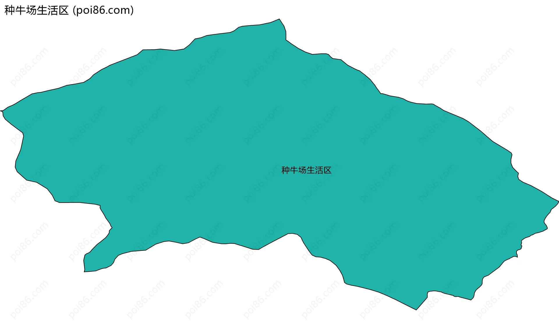 种牛场生活区边界地图