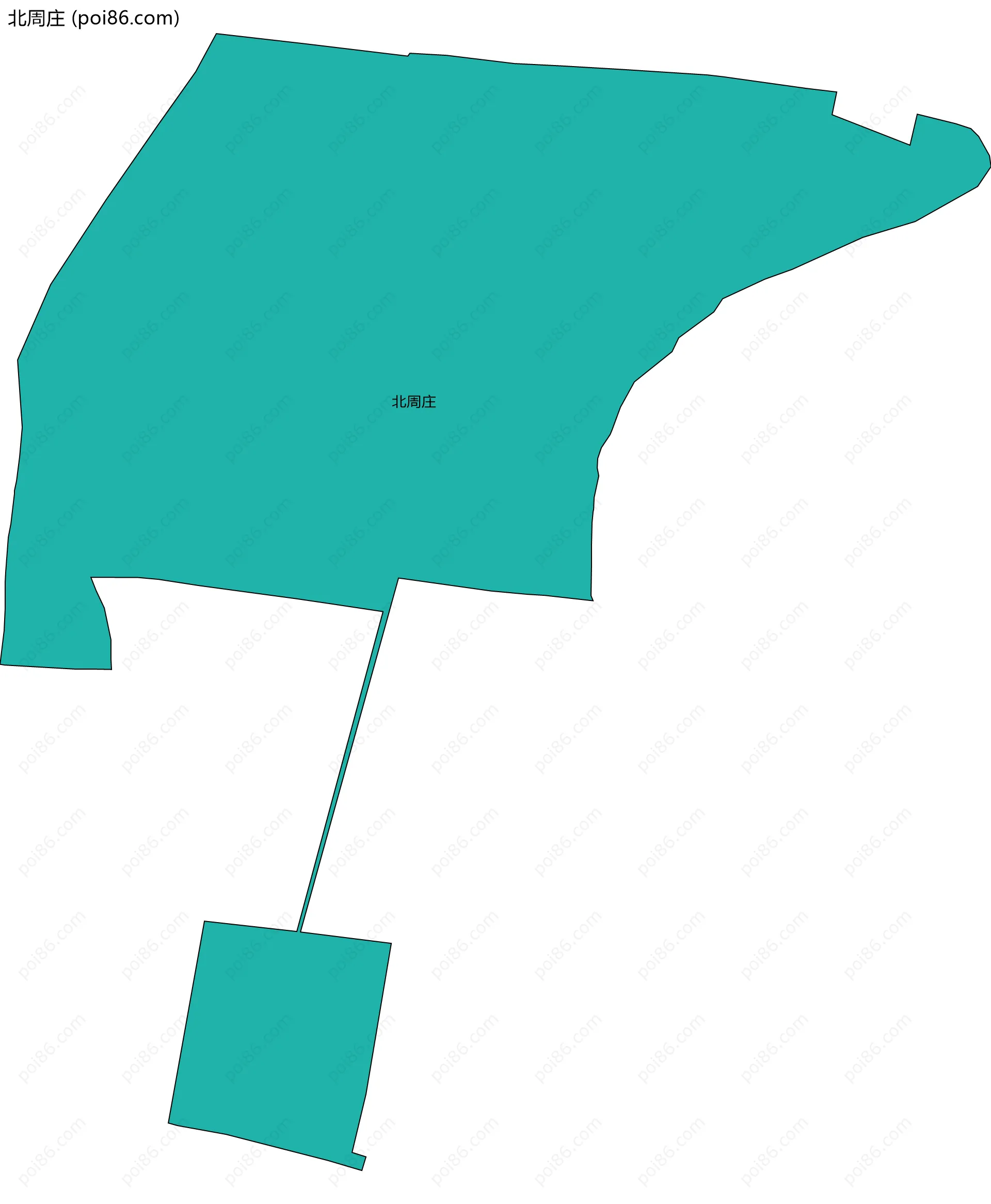 北周庄边界地图