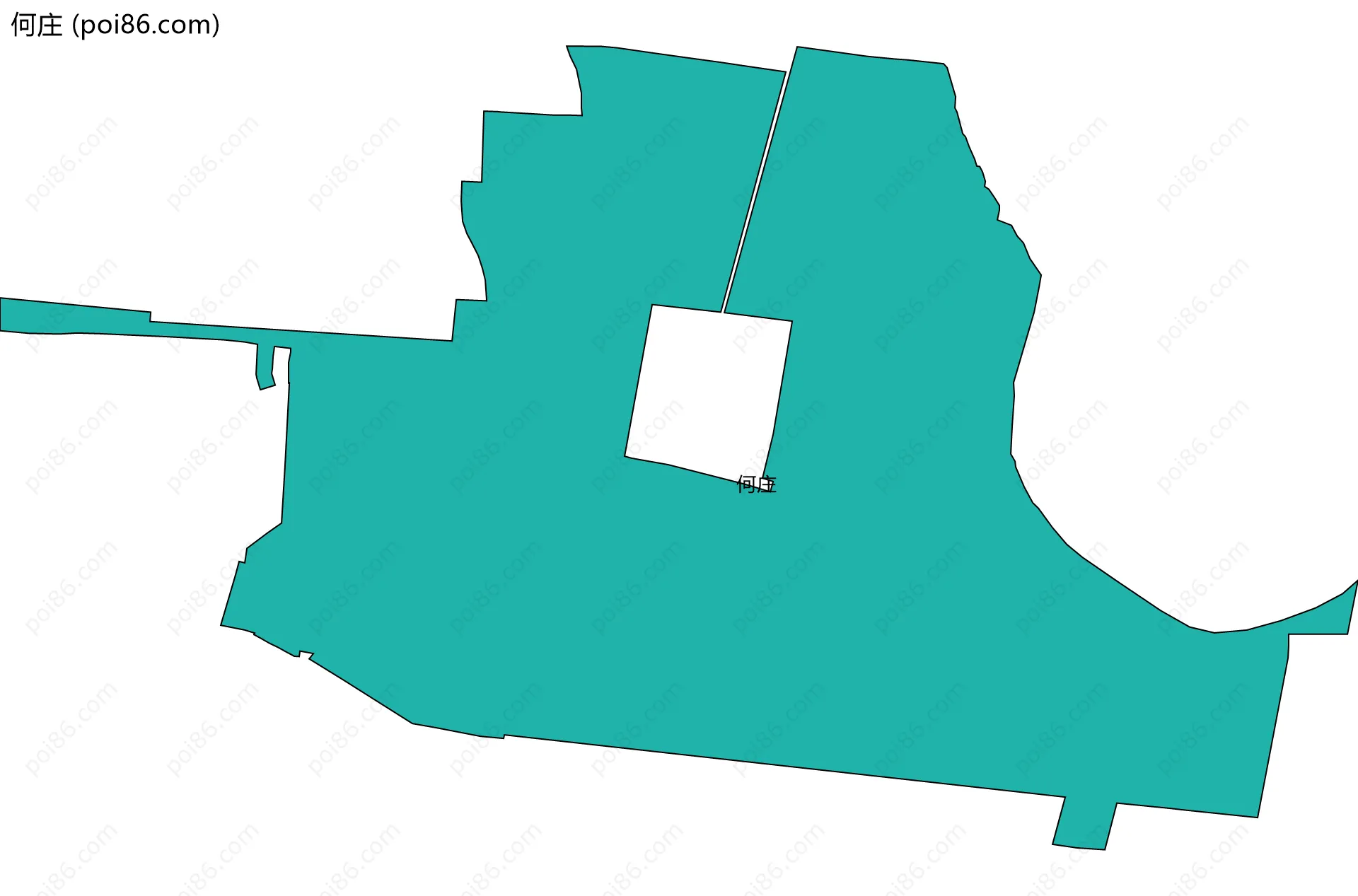 何庄边界地图