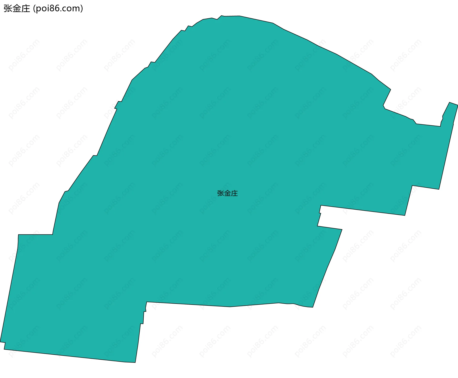 张金庄边界地图