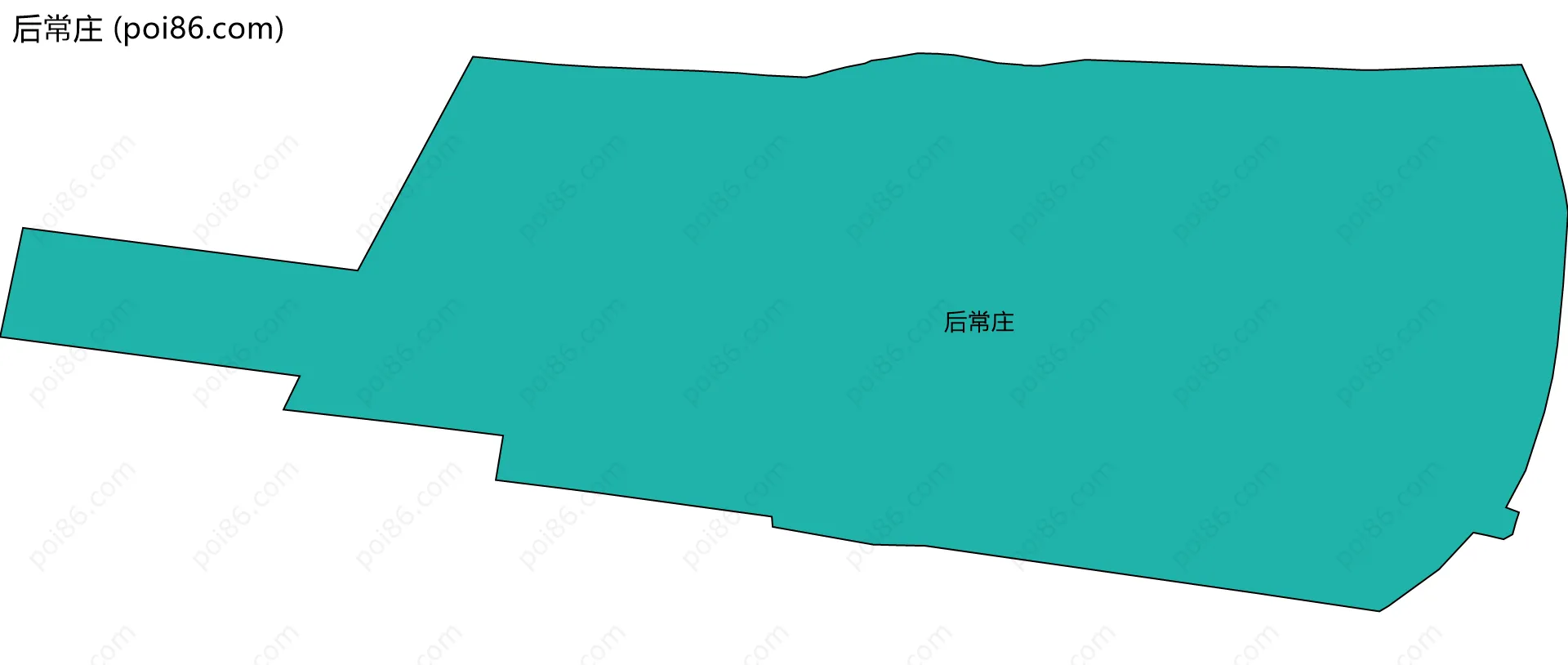 后常庄边界地图