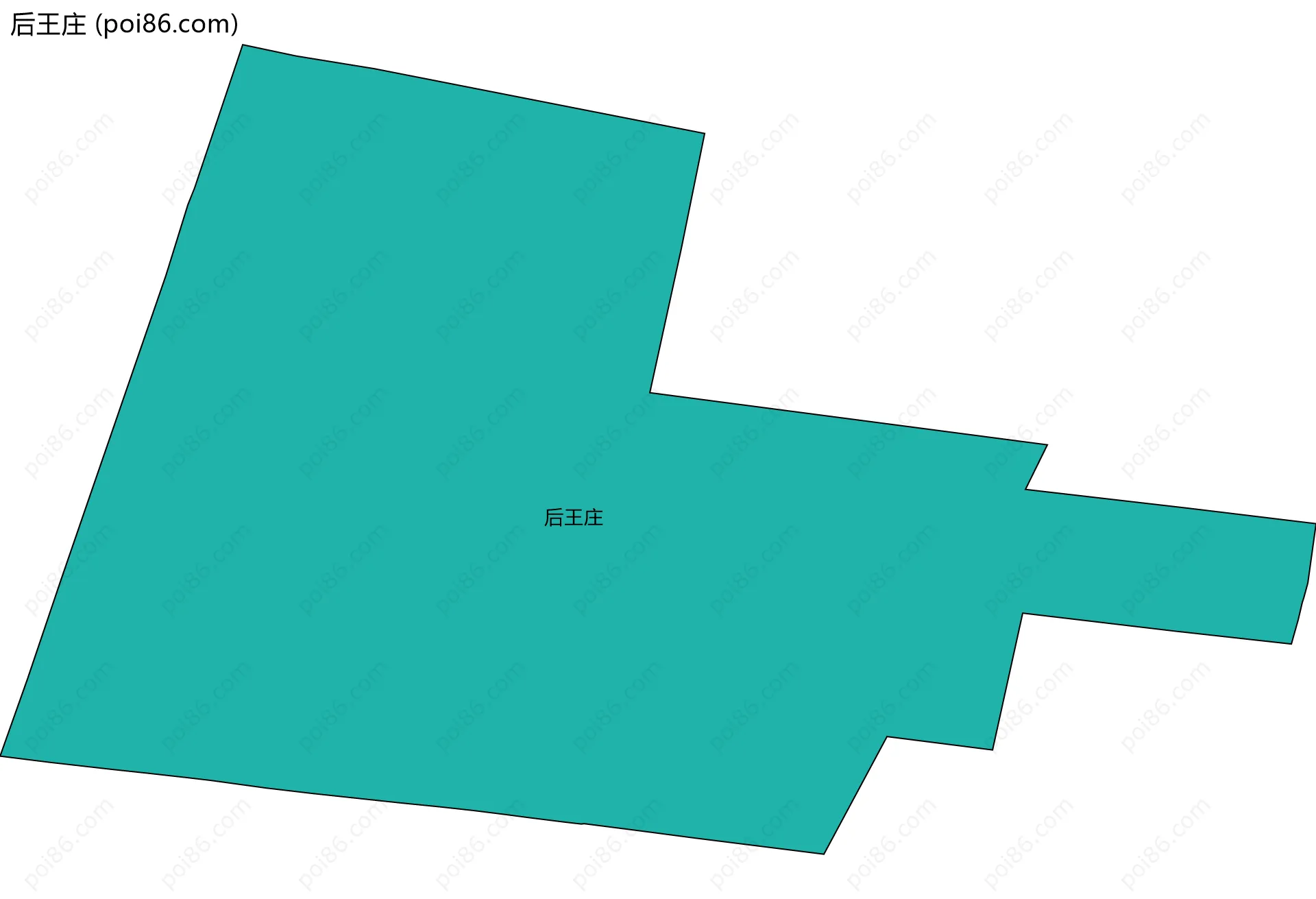 后王庄边界地图