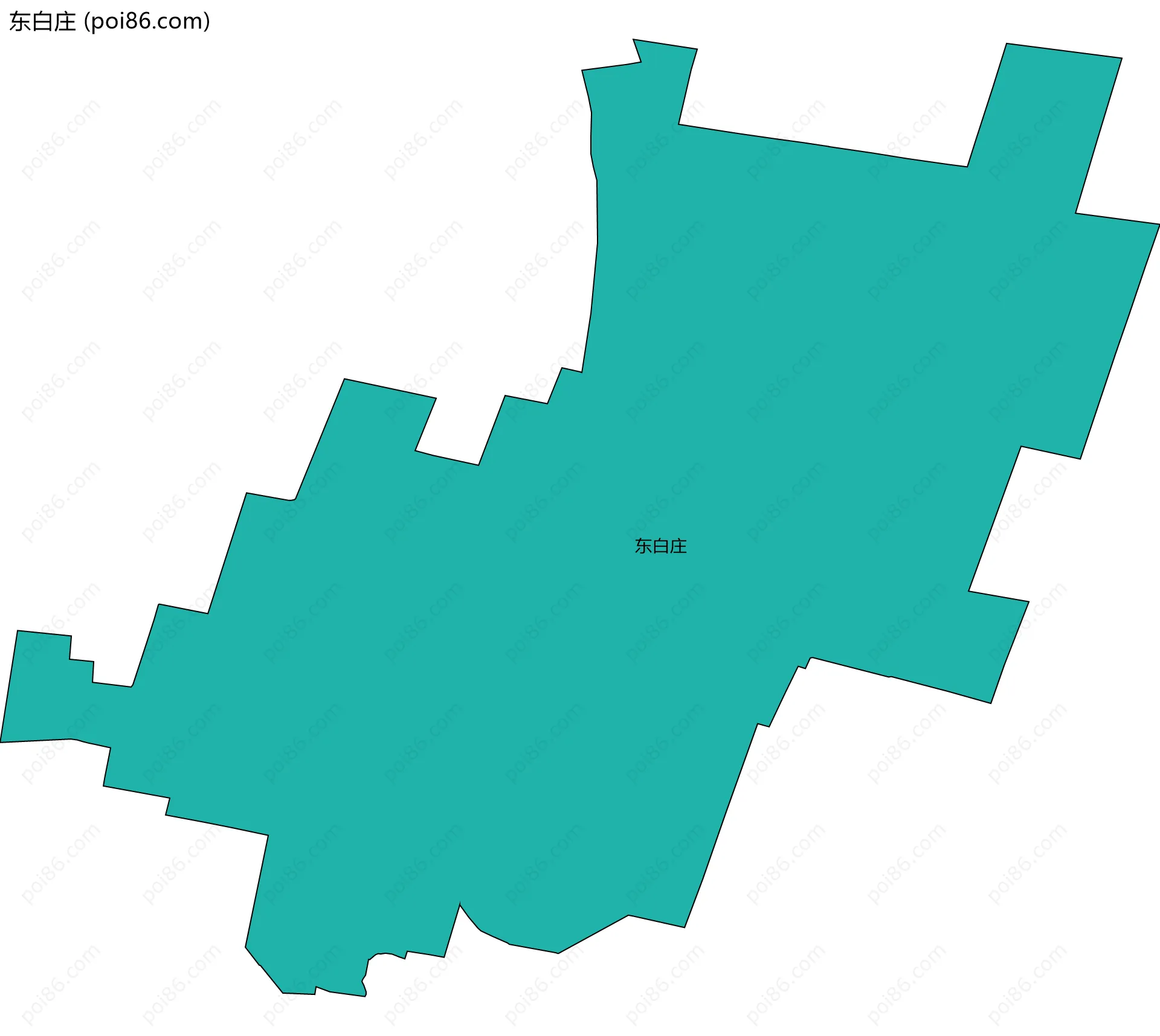 东白庄边界地图