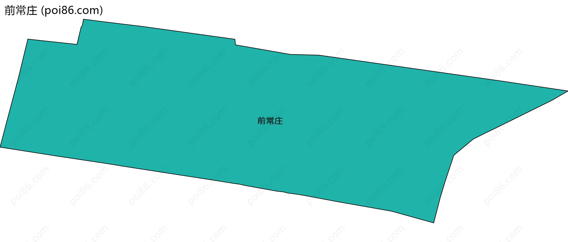 前常庄边界地图