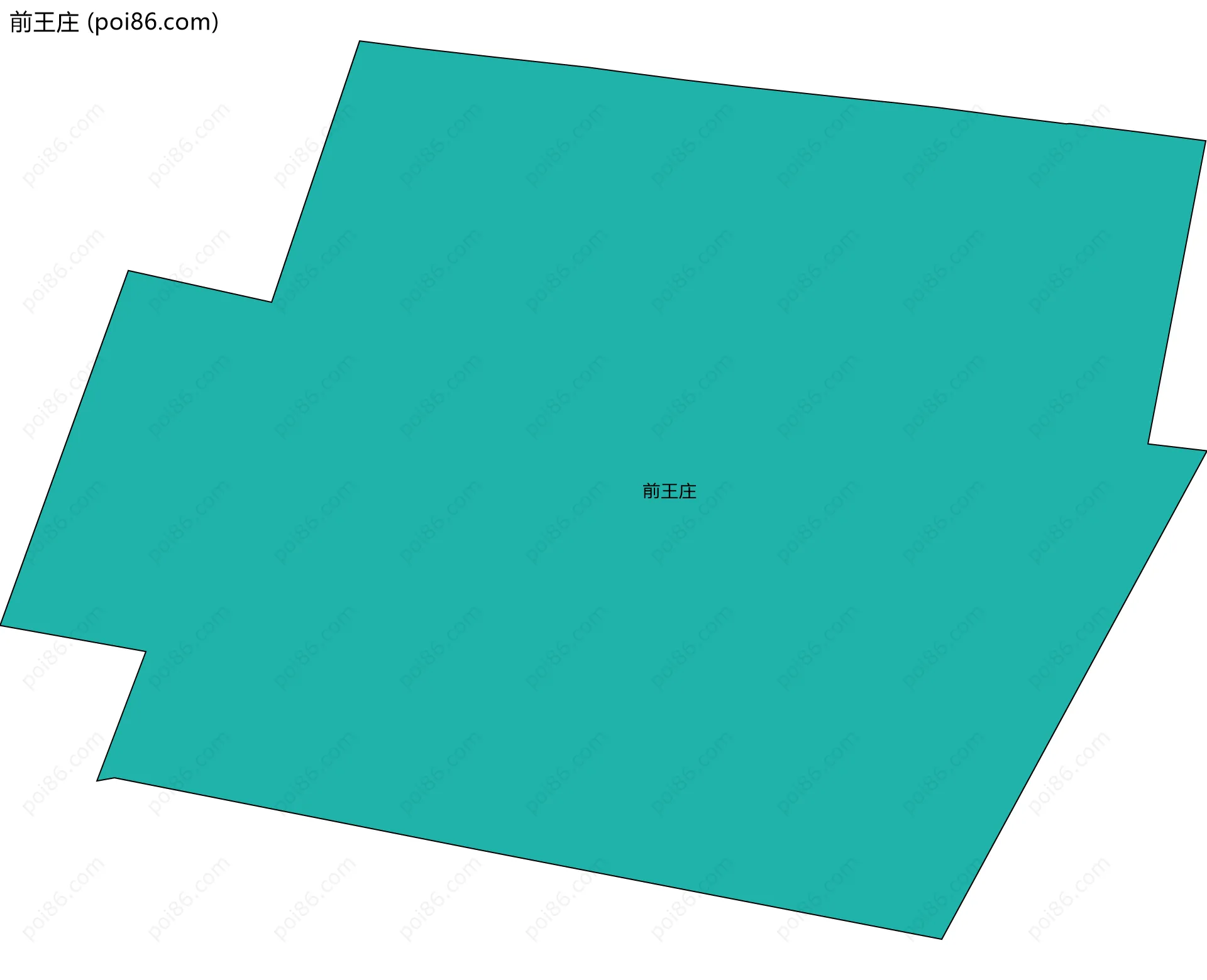 前王庄边界地图