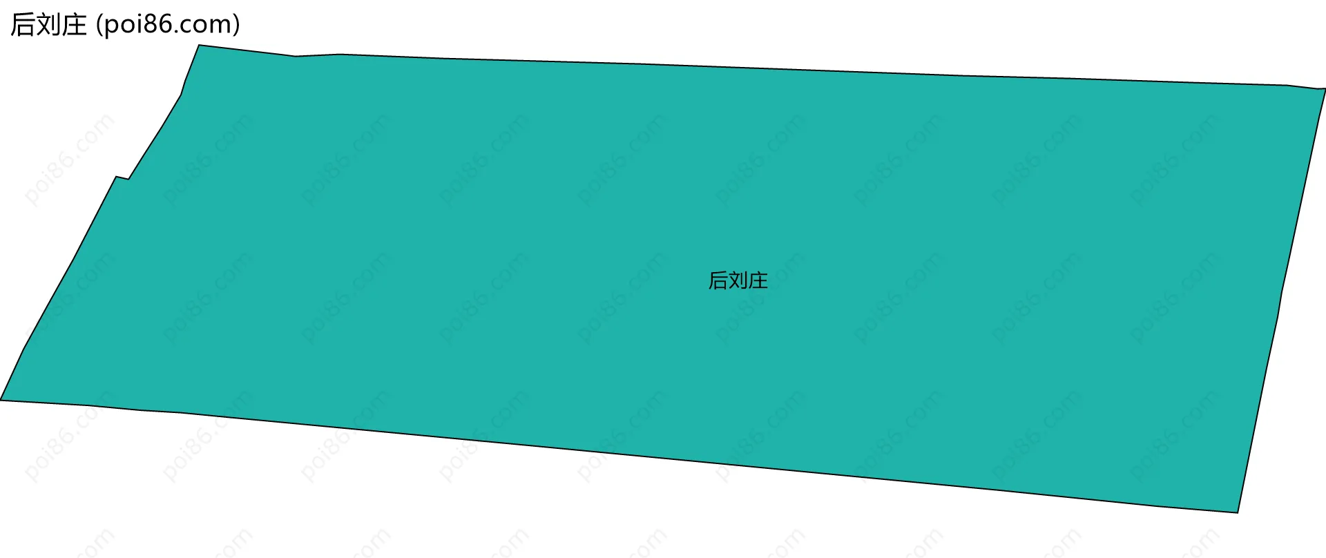 后刘庄边界地图