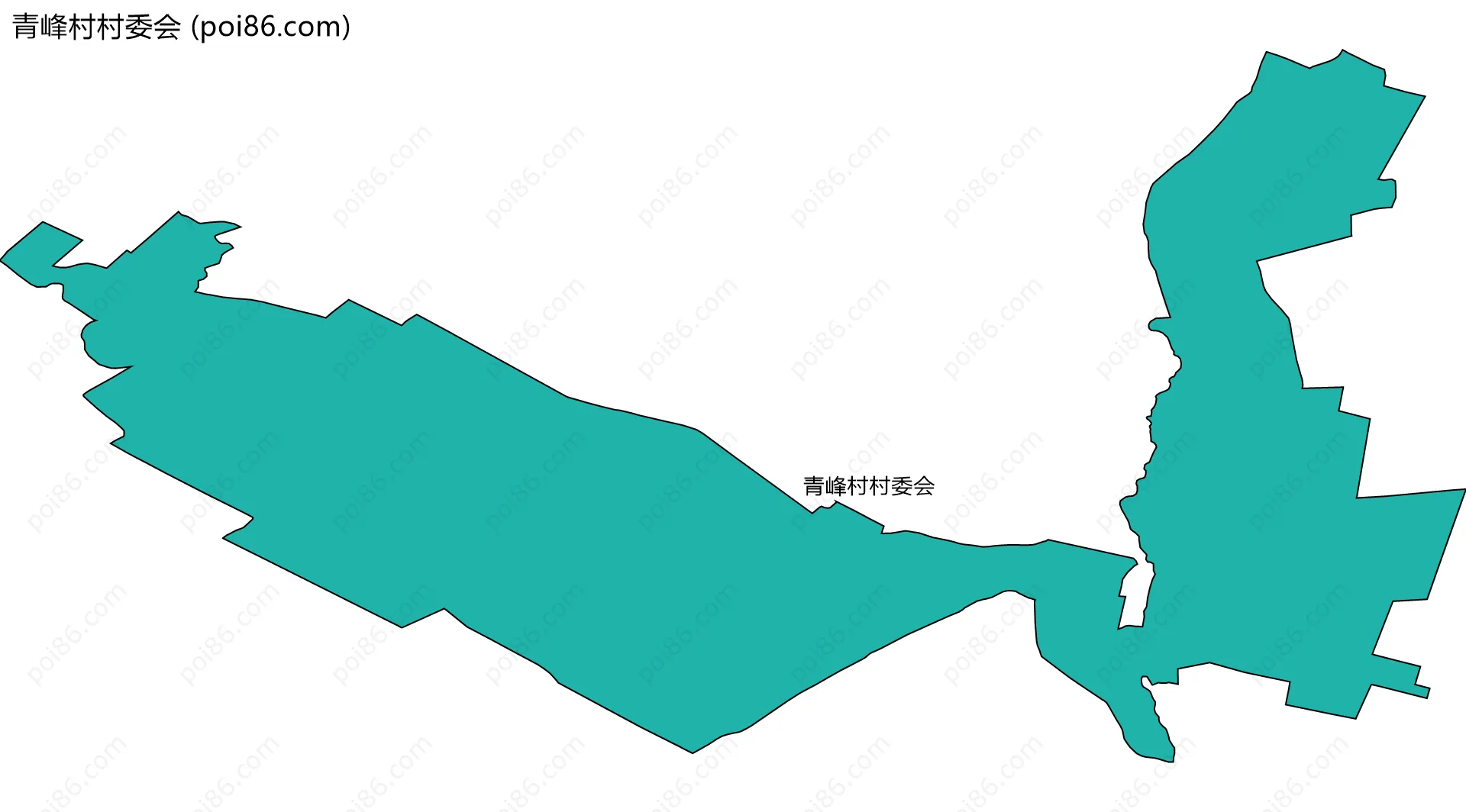 青峰村村委会边界地图