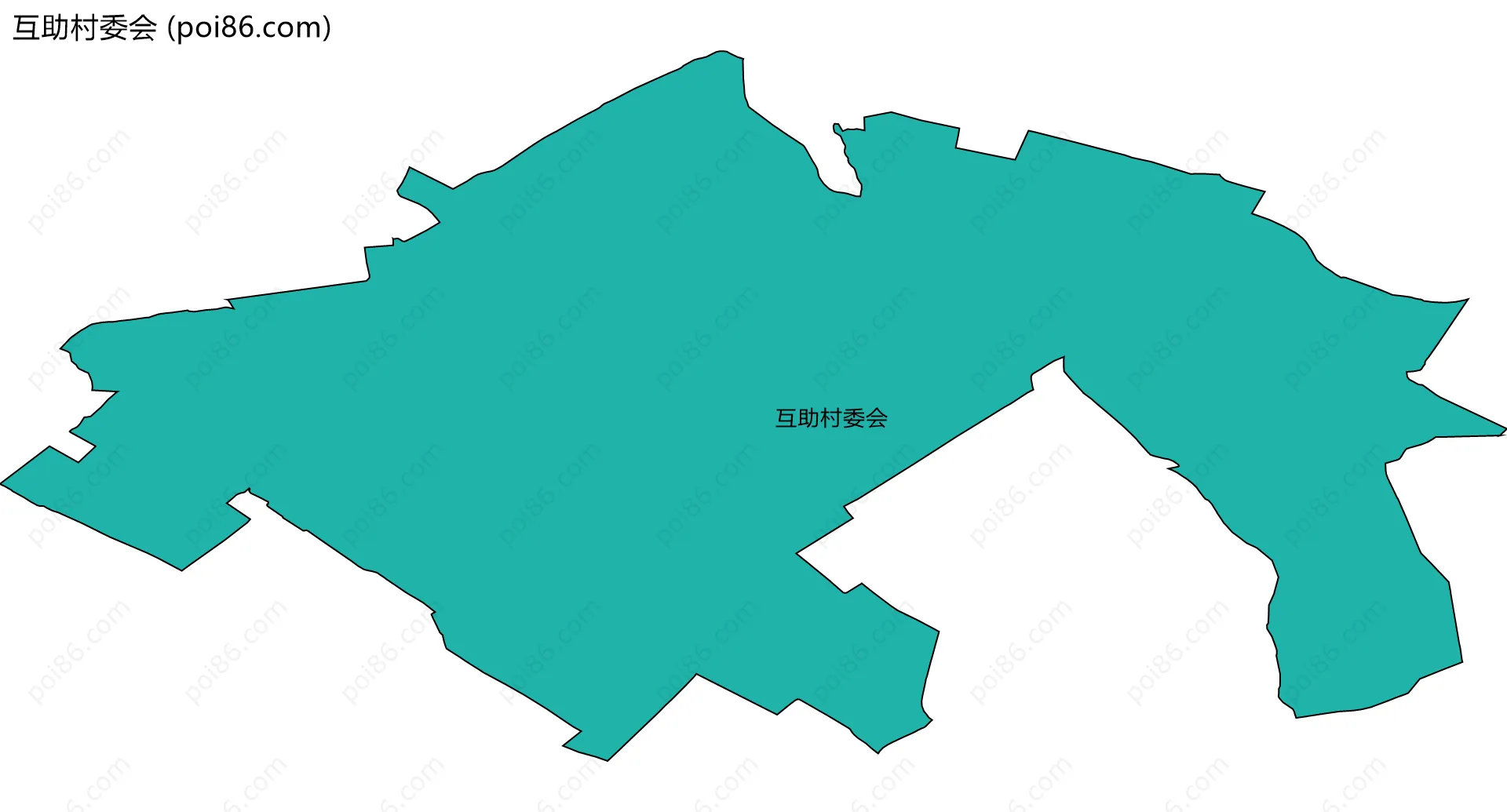 互助村委会边界地图